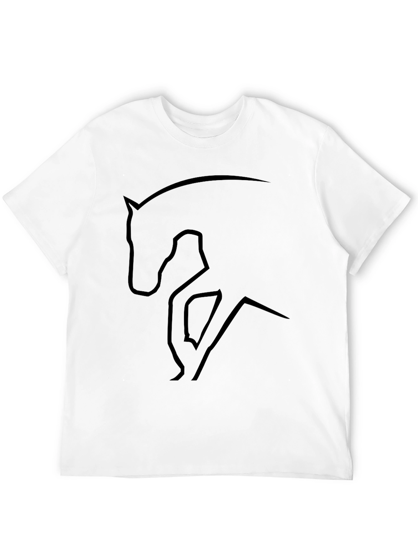 Black Horse Silhouette T-Shirt