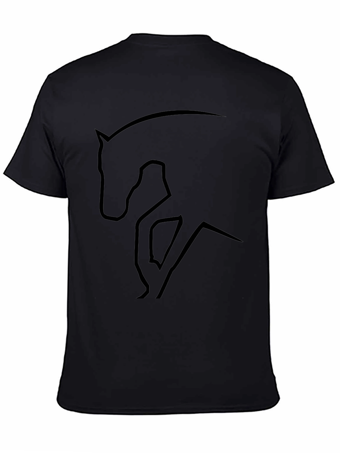 Black Horse Silhouette T-Shirt