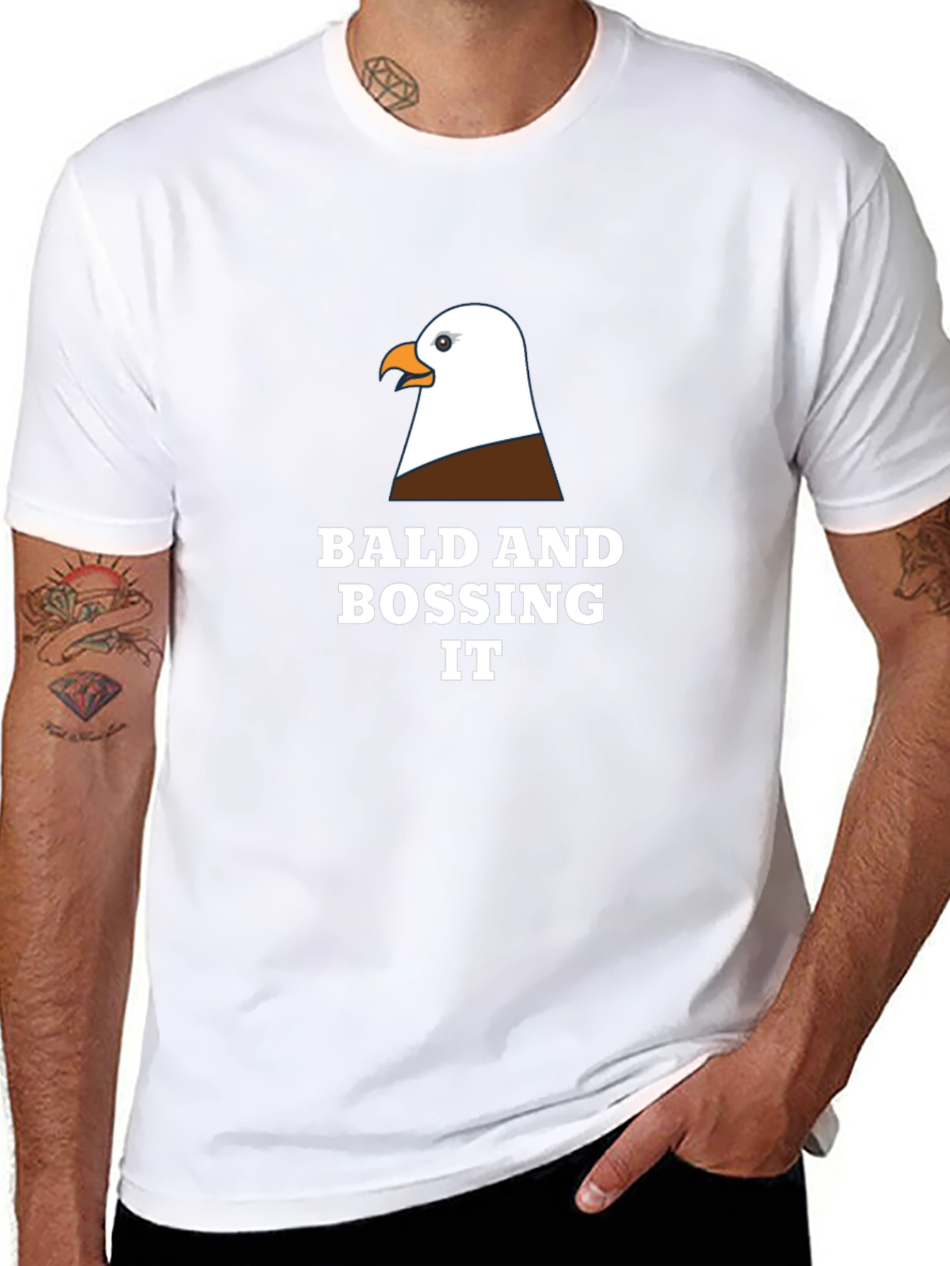 Bald Eagle Boss T-Shirt - Funny Graphic Tee