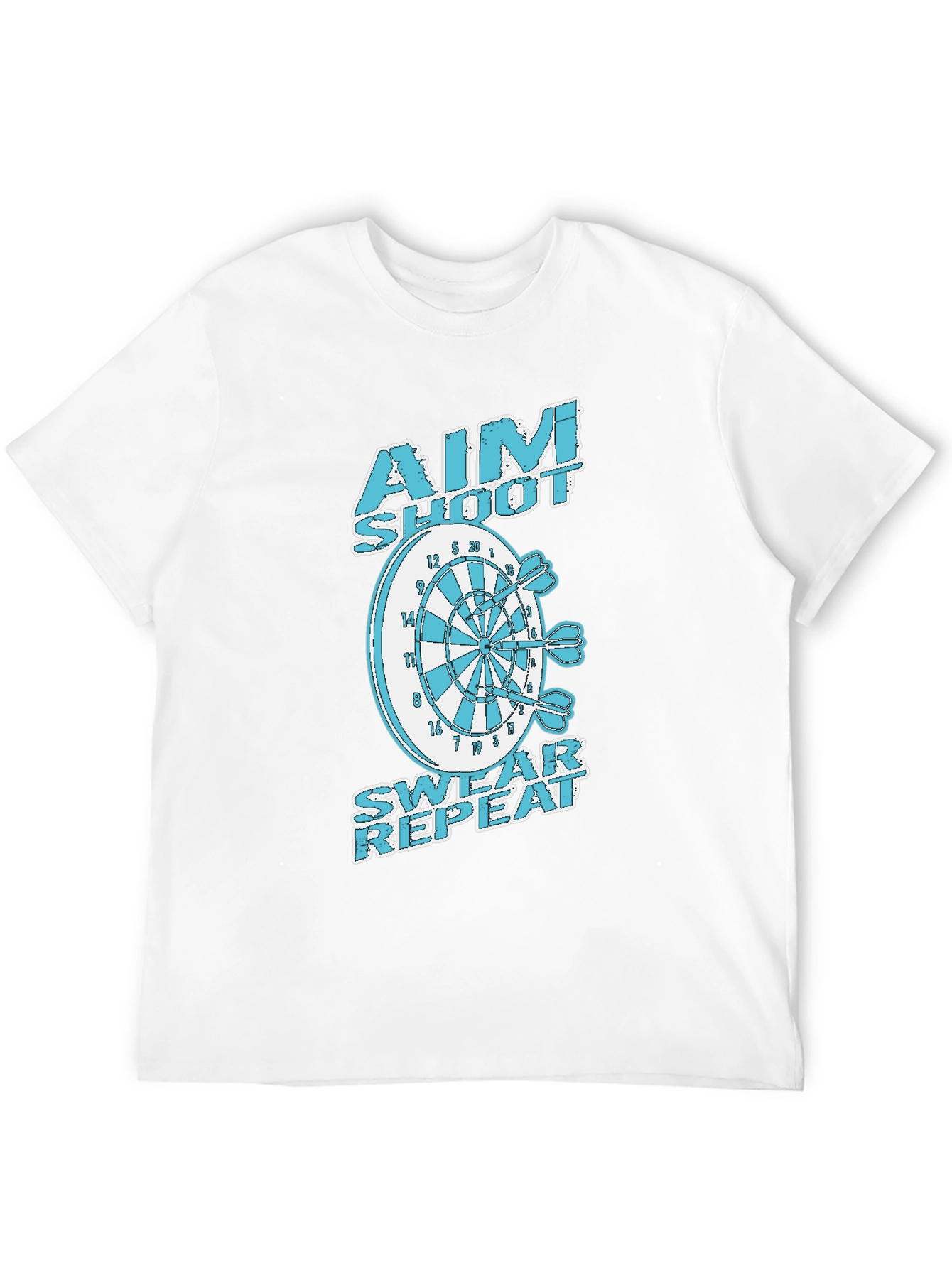 Aim Shoot Swear Repeat Dart T-Shirt