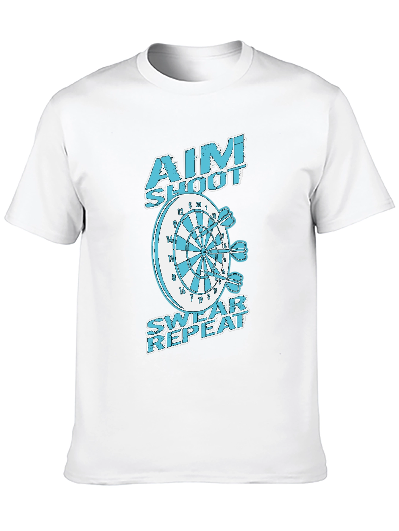 Aim Shoot Swear Repeat Dart T-Shirt