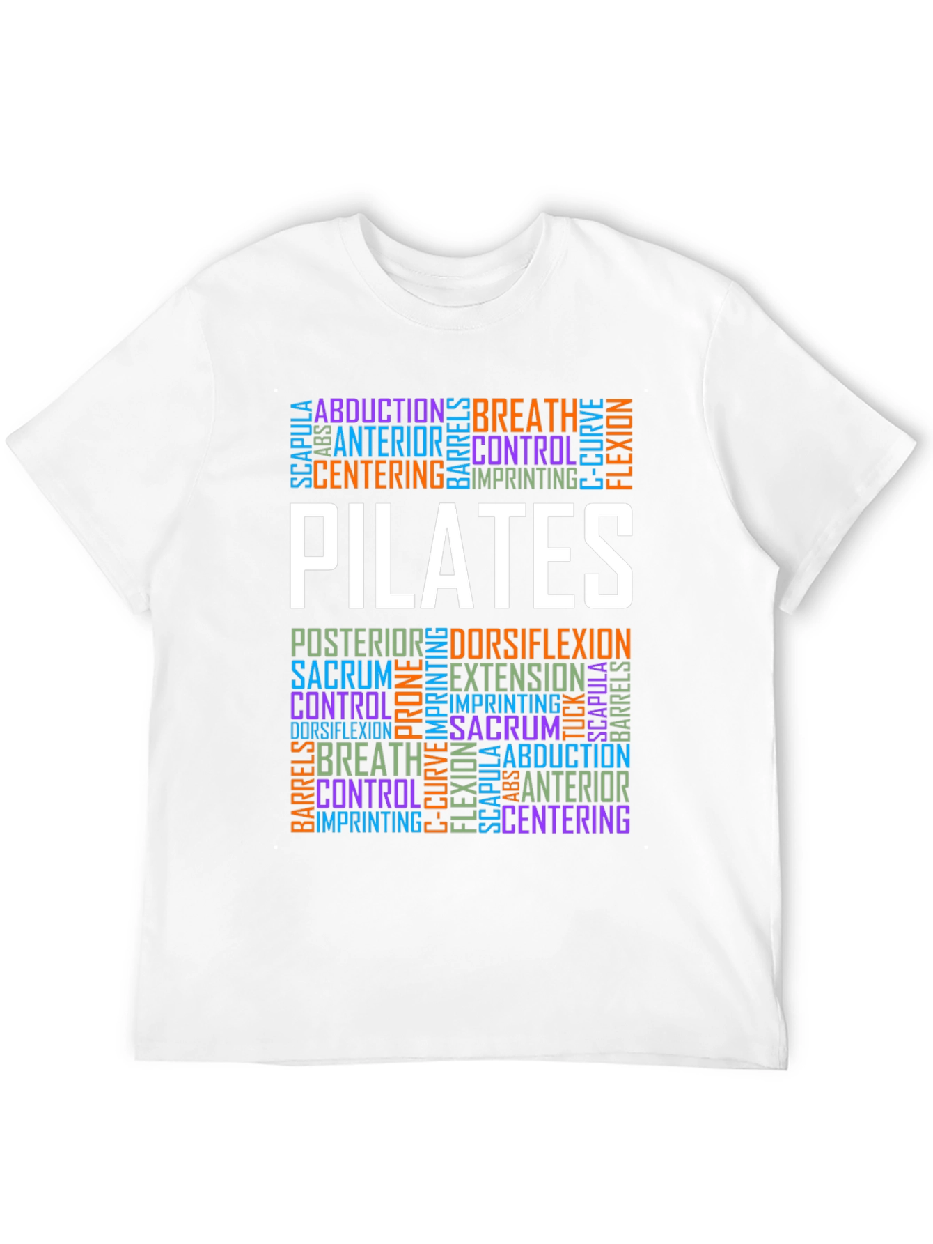Pilates Word Art T-Shirt