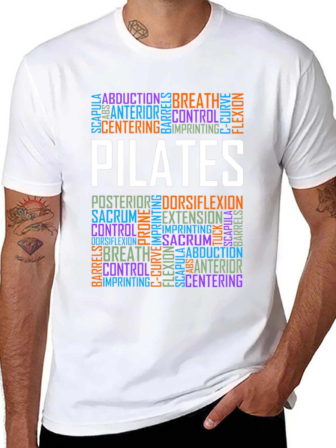 Pilates Word Art T-Shirt