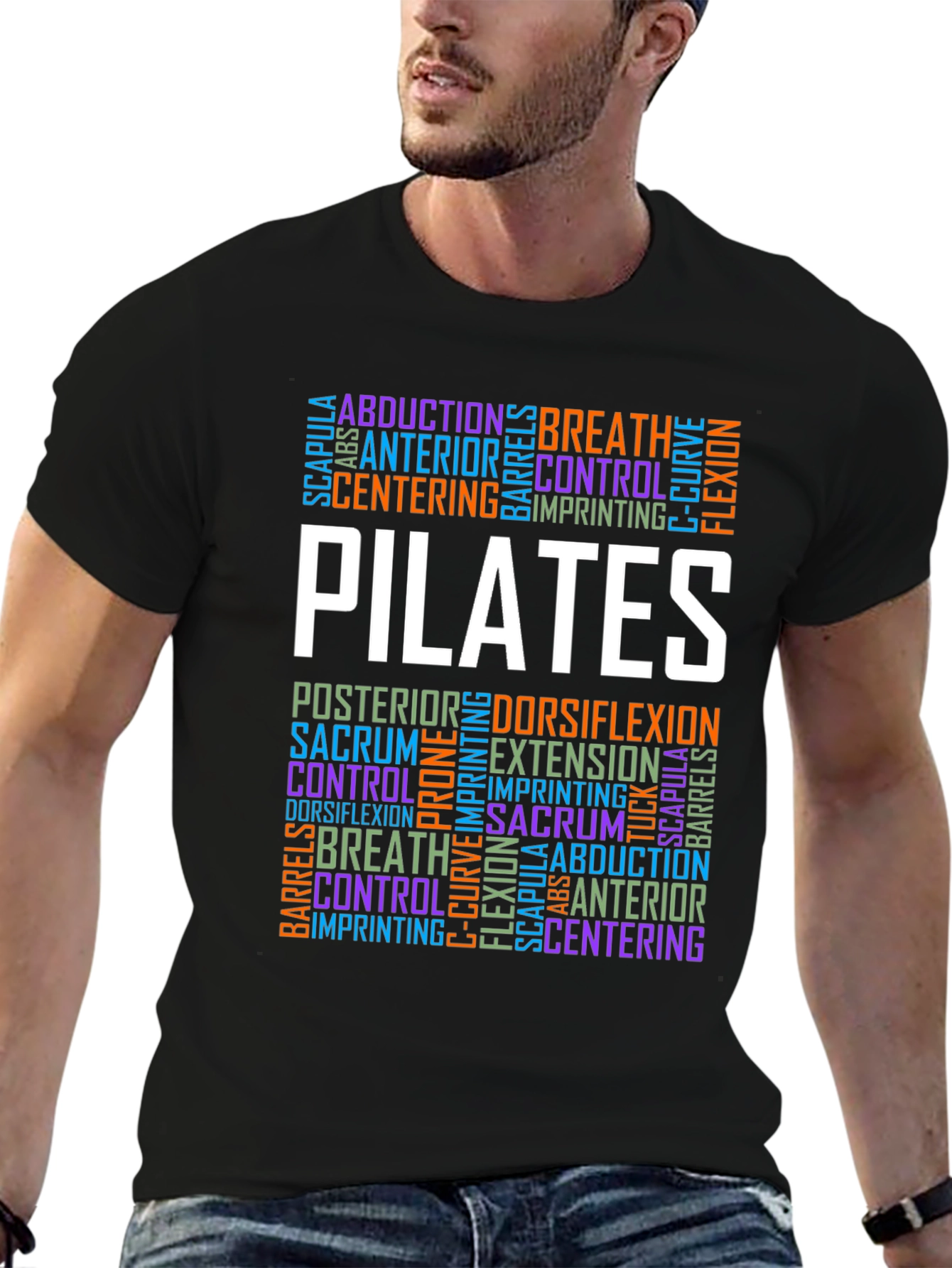Pilates Word Art T-Shirt