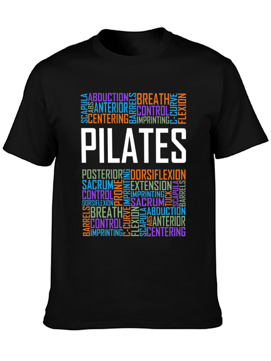 Pilates Word Art T-Shirt