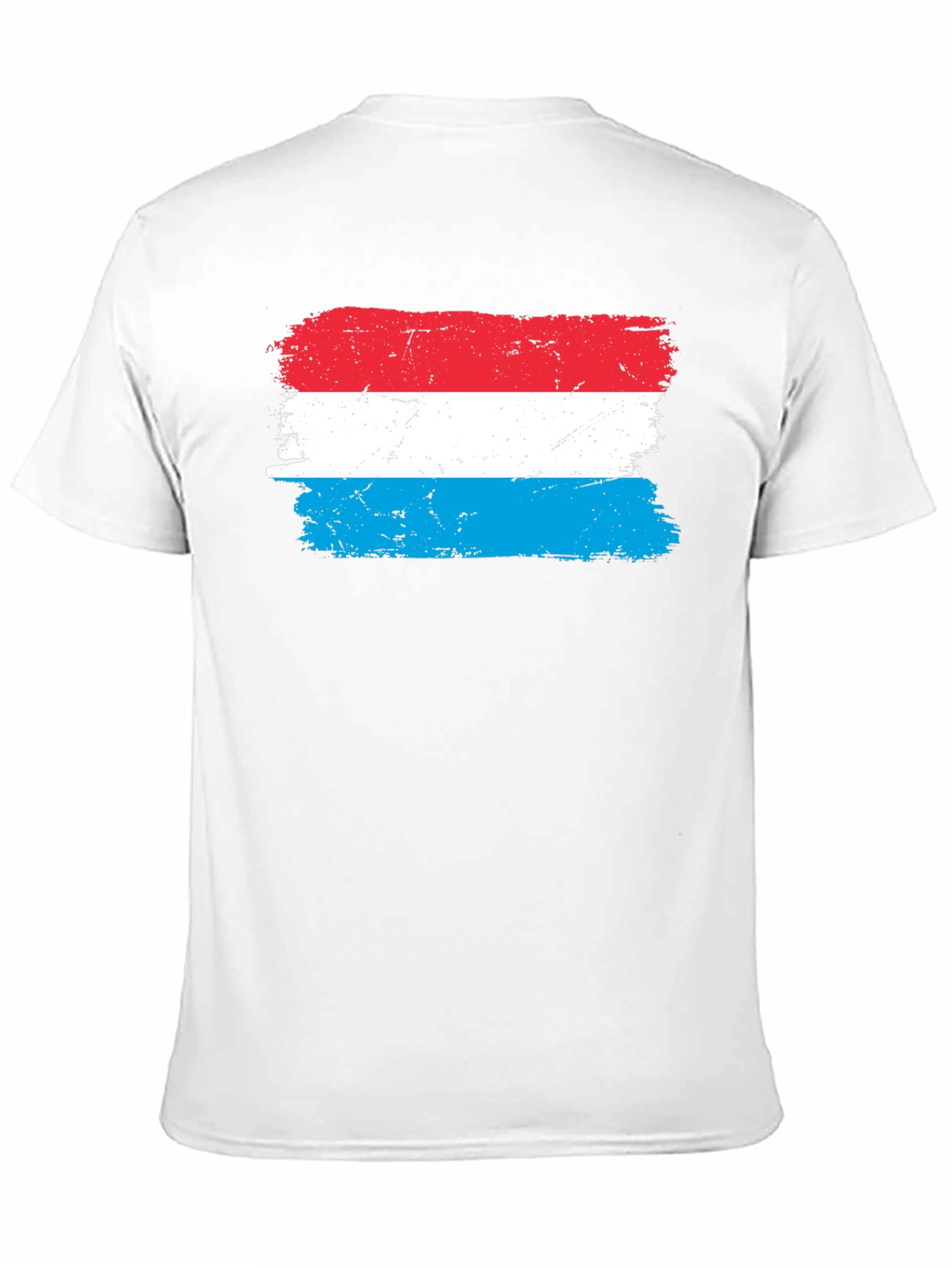 Luxembourg Flag T-Shirt - Distressed Design
