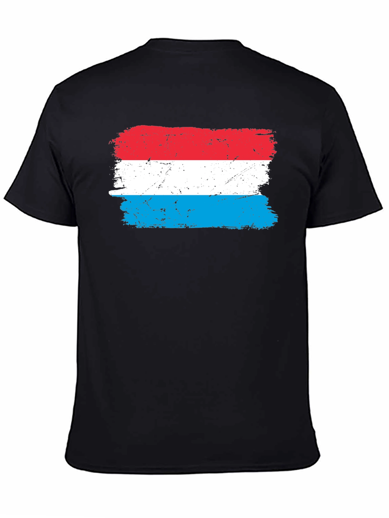 Luxembourg Flag T-Shirt - Distressed Design