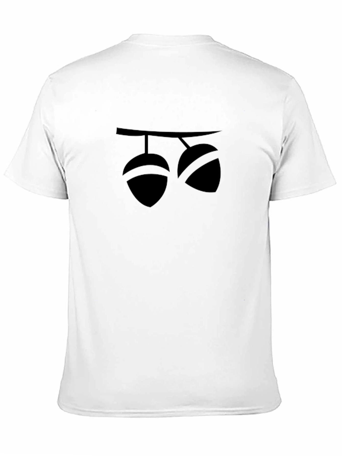 Acorn Graphic Black T-Shirt Modern Style