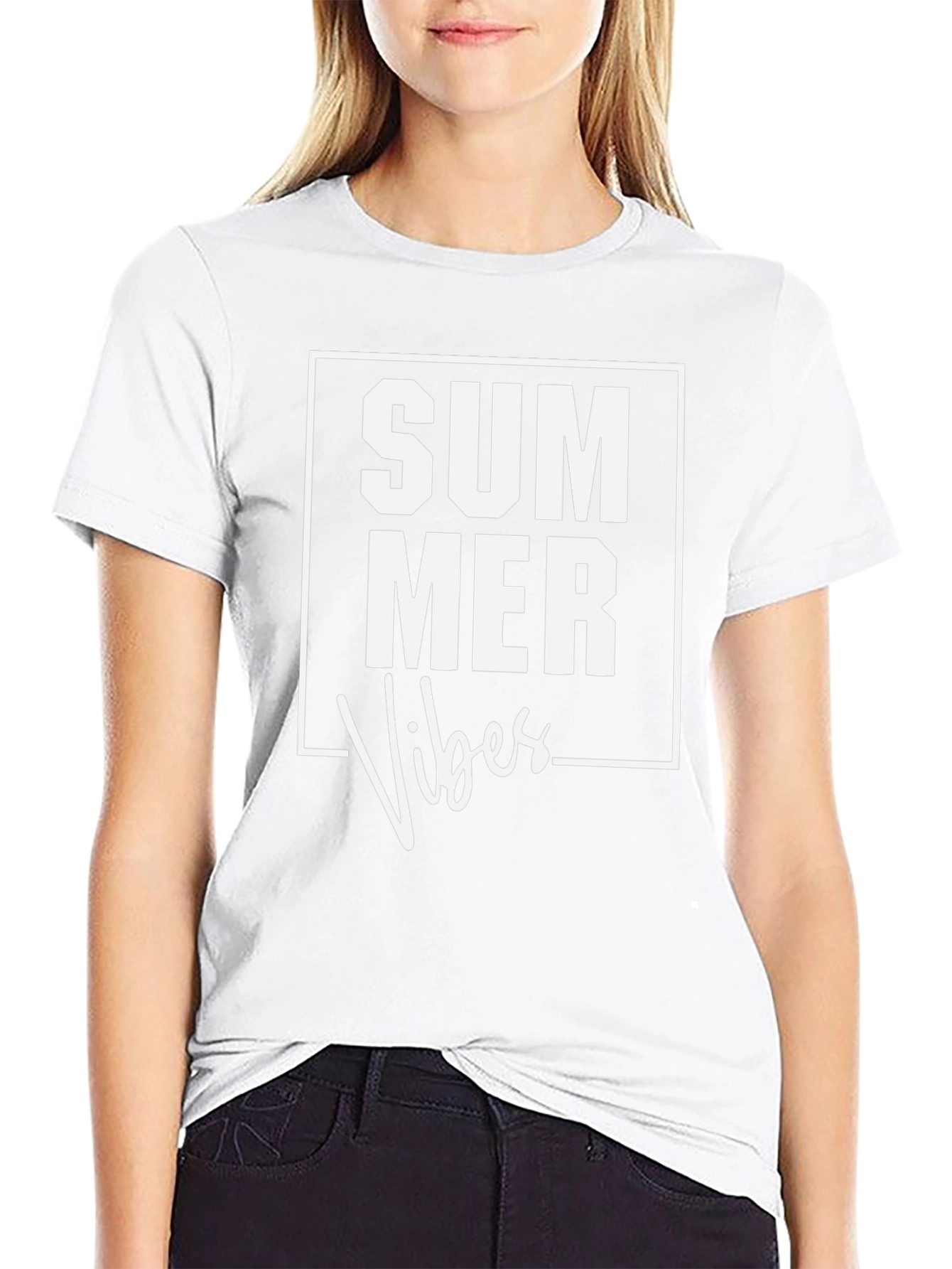 Summer Vibes Graphic Tee - Casual Black T-Shirt