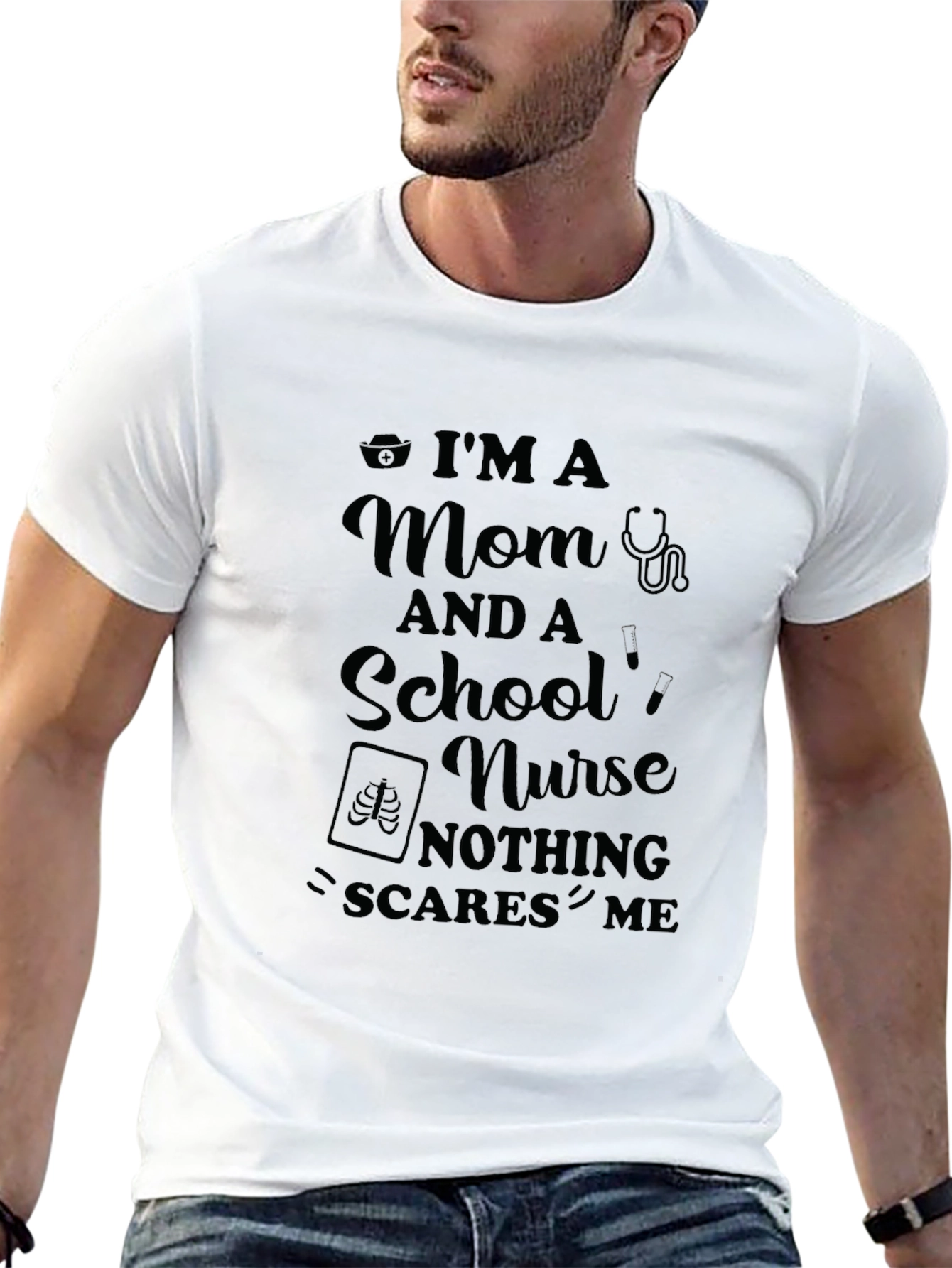 Im a Mom and a School Nurse T-Shirt