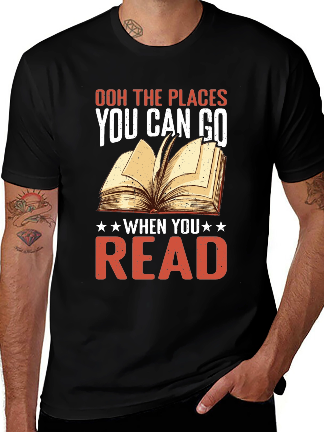 Book Lover T-Shirt - Places You Can Go