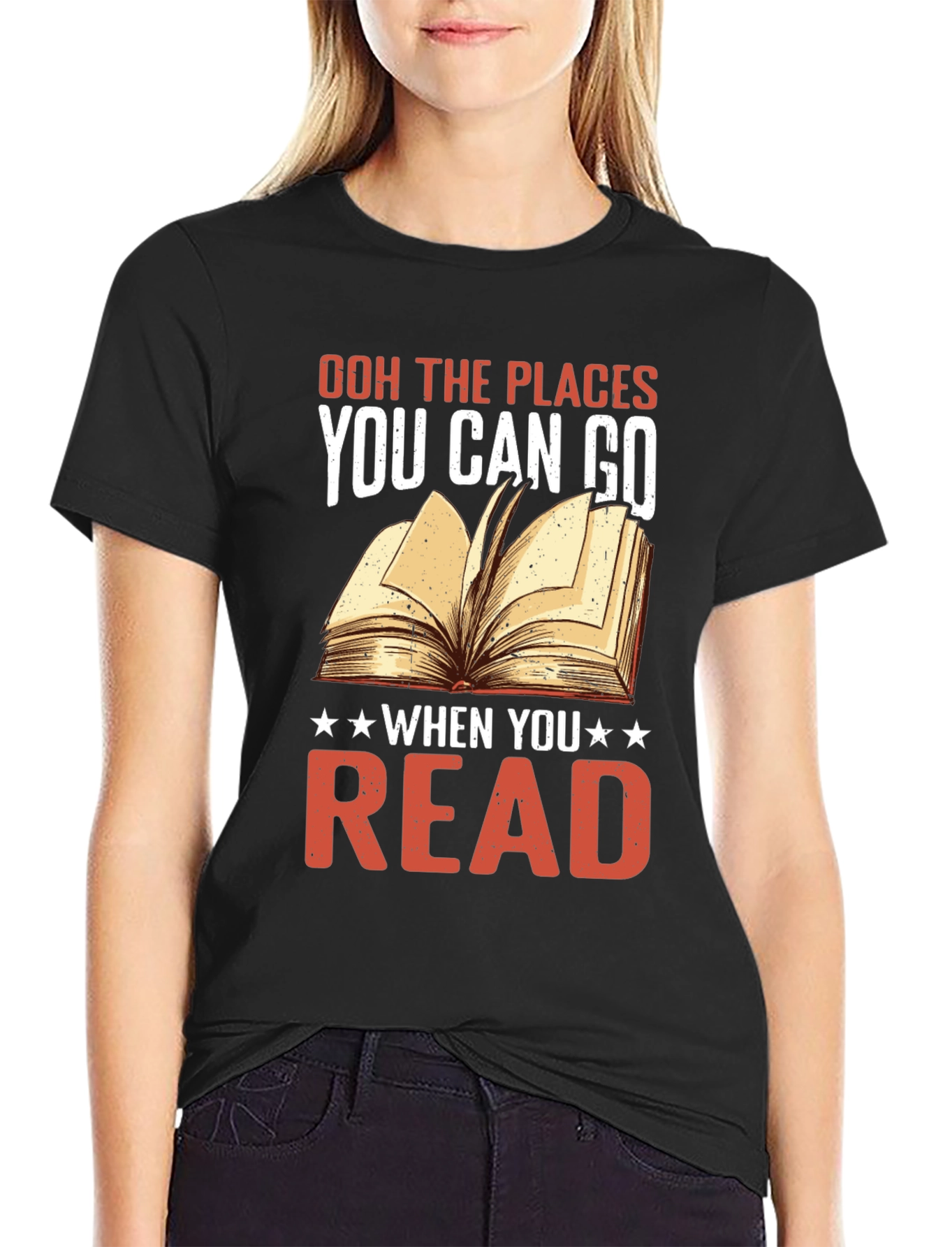 Book Lover T-Shirt - Places You Can Go