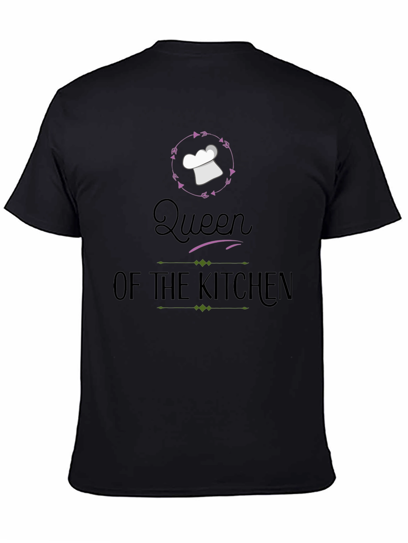 Queen of the Kitchen Black T-Shirt