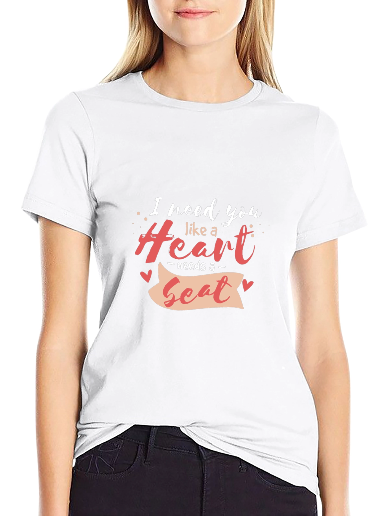 Heart Needs a Beat Black Graphic Tee