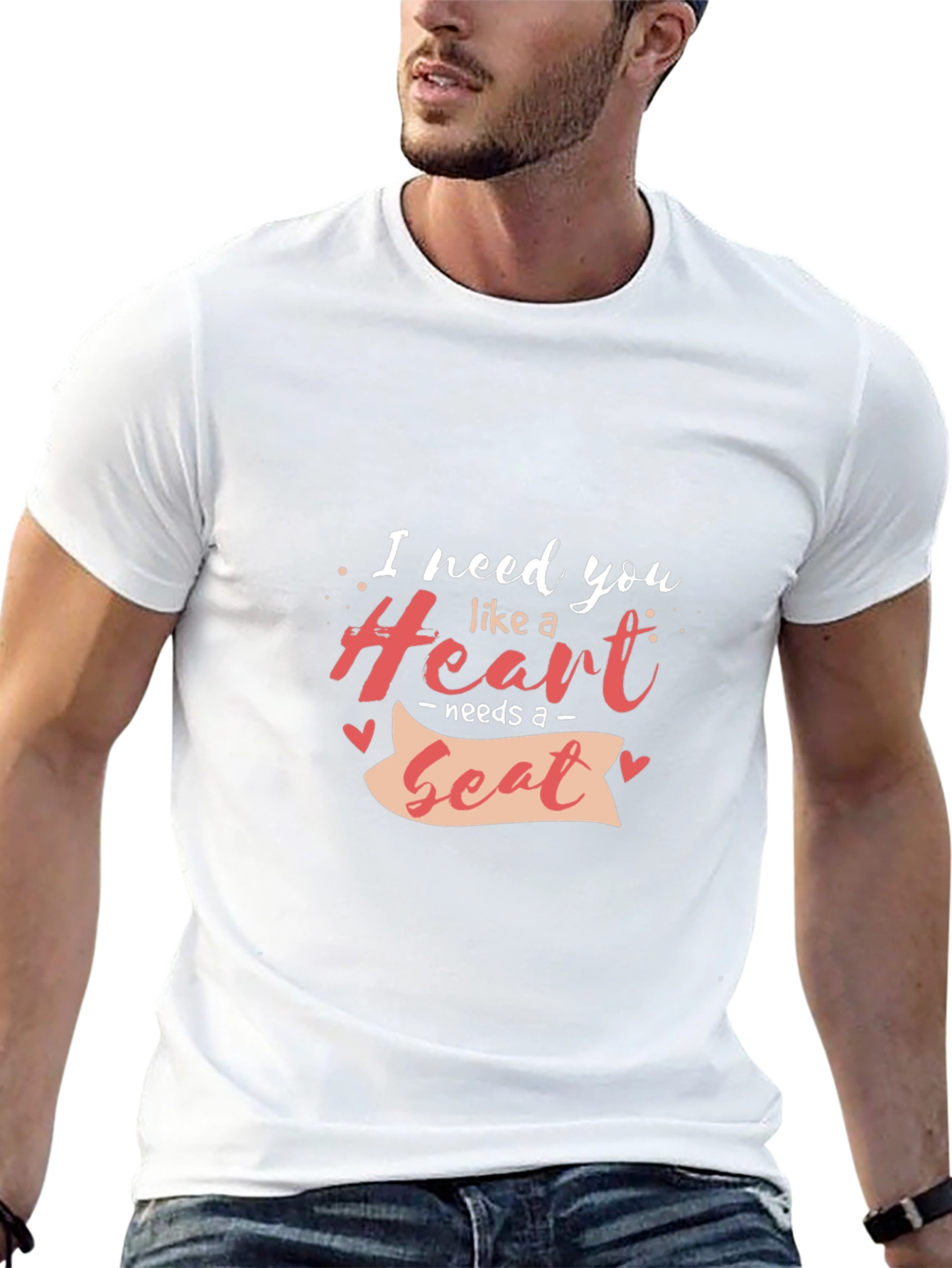 Heart Needs a Beat Black Graphic Tee