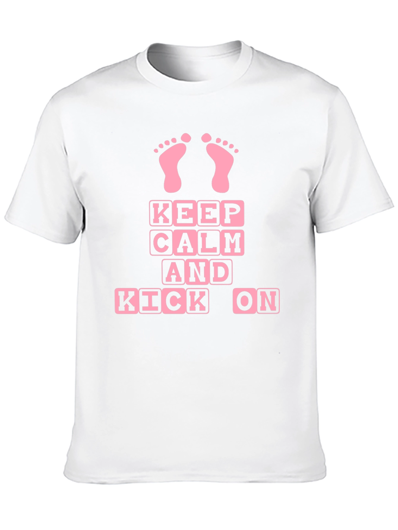Keep Calm and Kick On Baby Feet Graphic Tee
