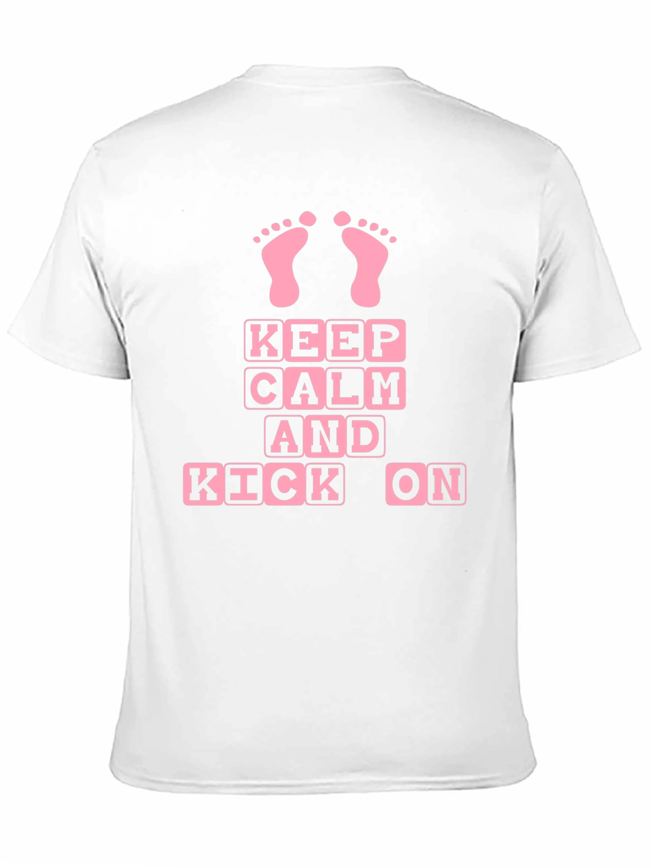 Keep Calm and Kick On Baby Feet Graphic Tee