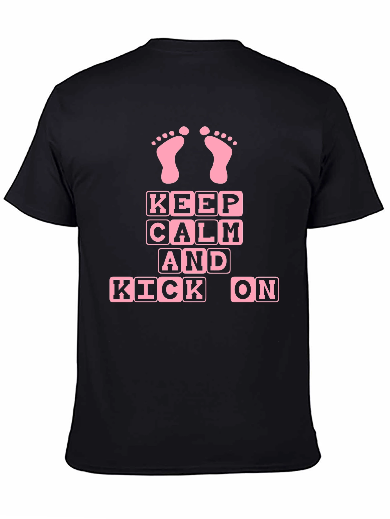 Keep Calm and Kick On Baby Feet Graphic Tee