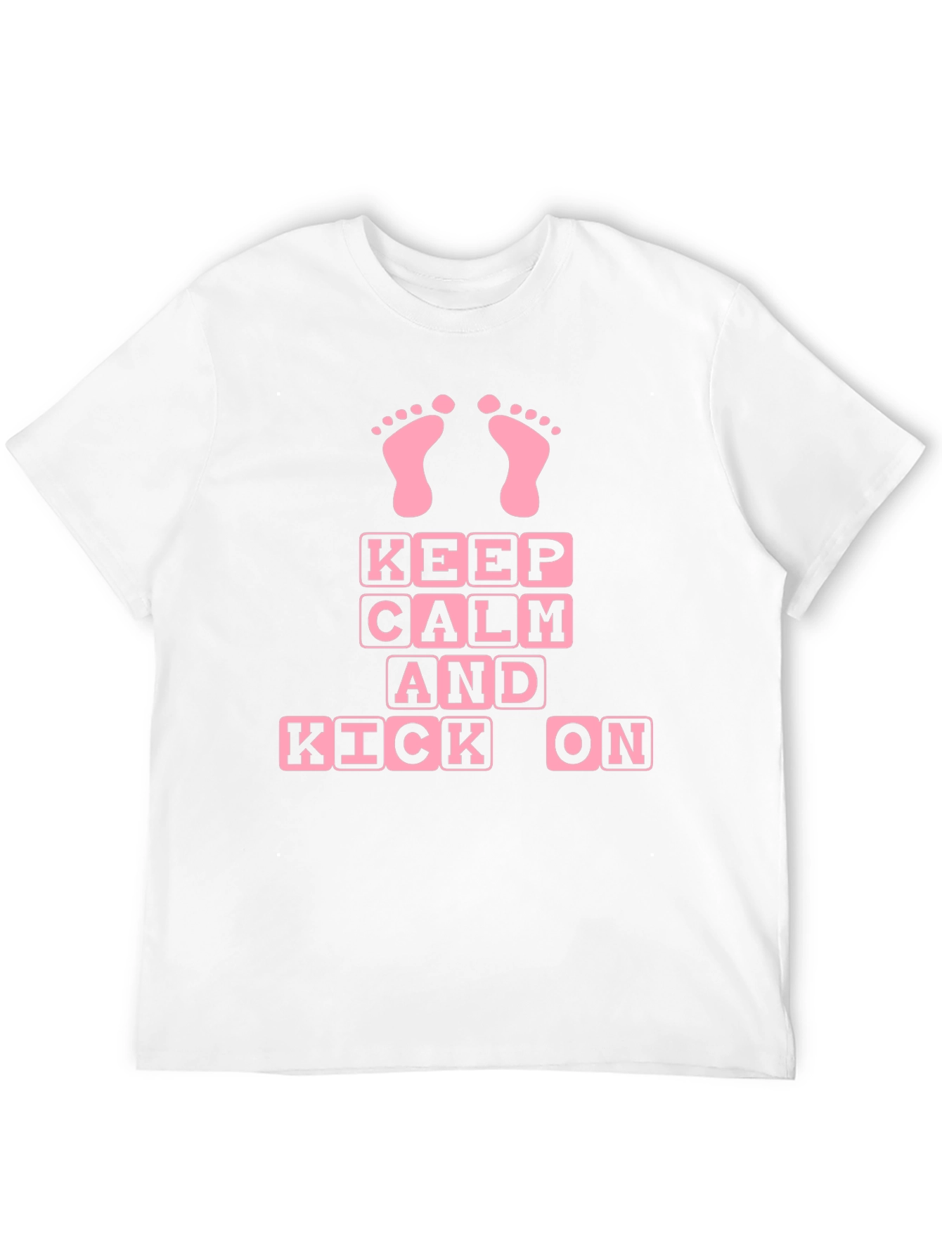 Keep Calm and Kick On Baby Feet Graphic Tee