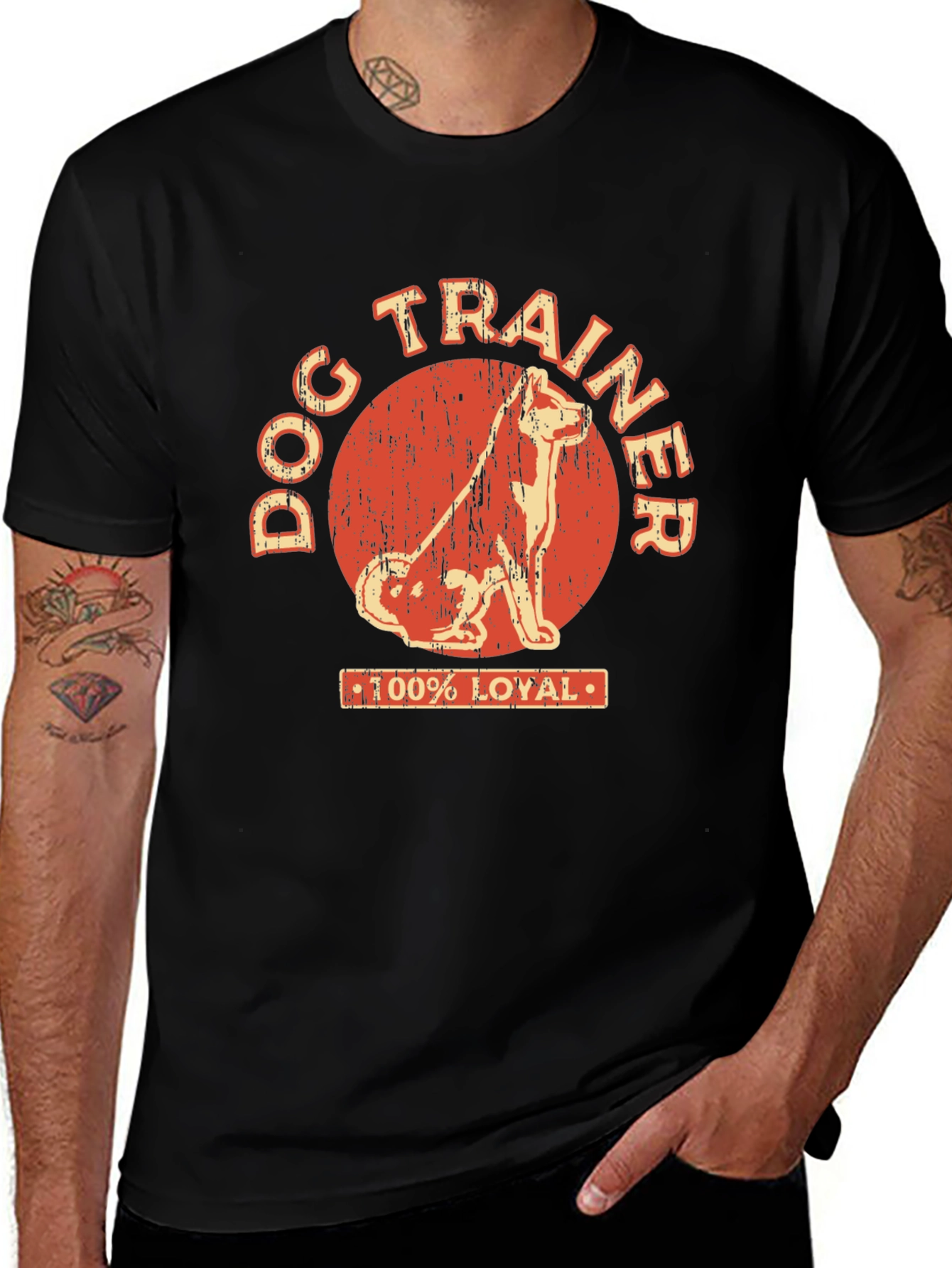 Dog Trainer 100% Loyal Graphic Tee