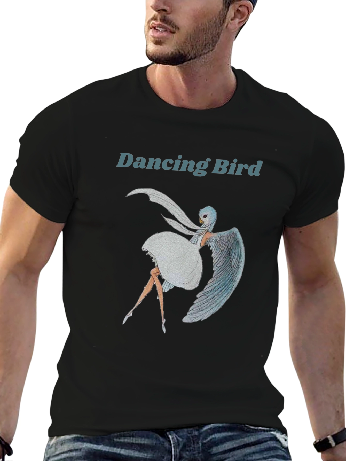 Dancing Bird Graphic Tee - Unique Design