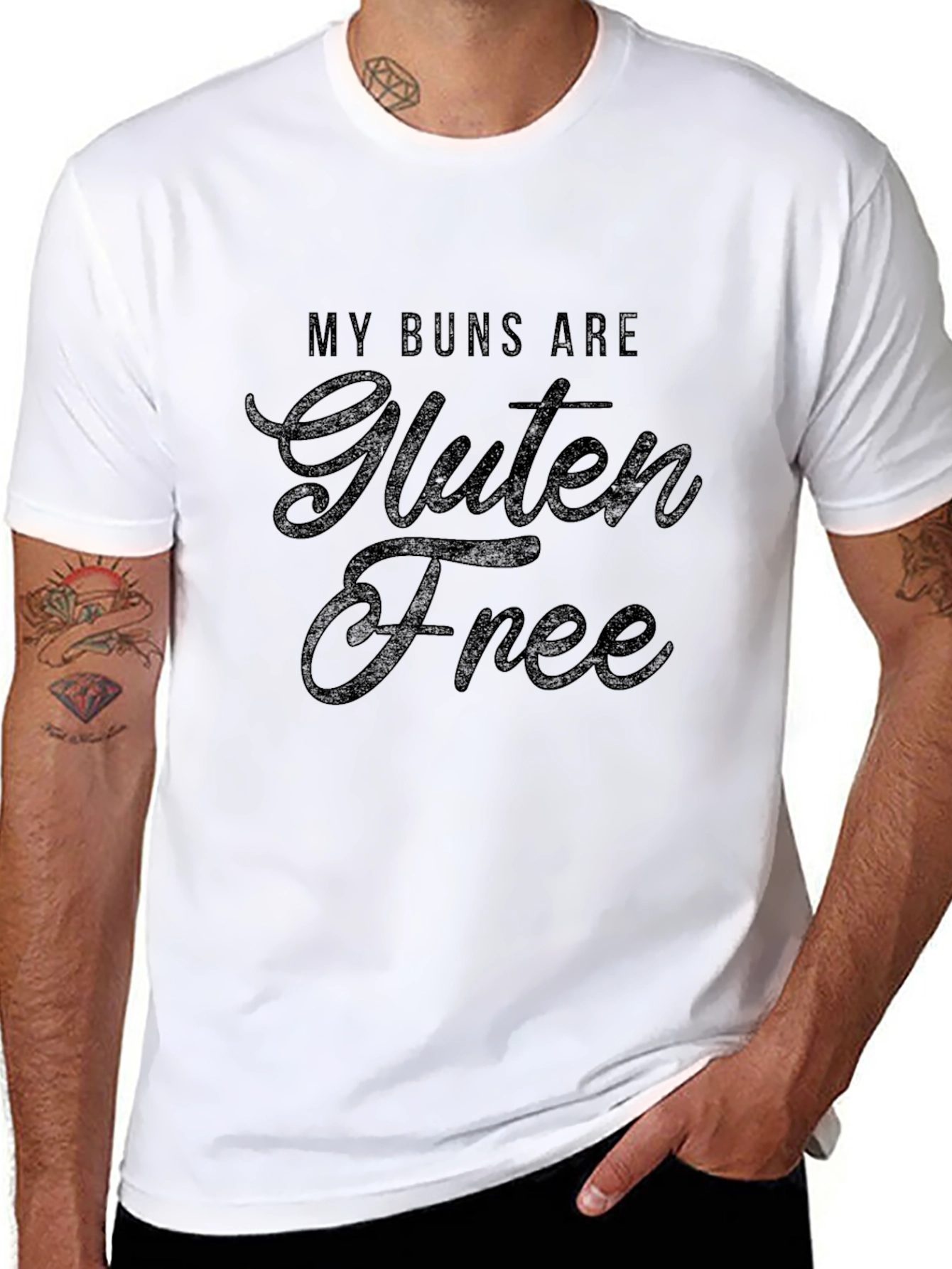 My Buns are Gluten Free Black T-Shirt
