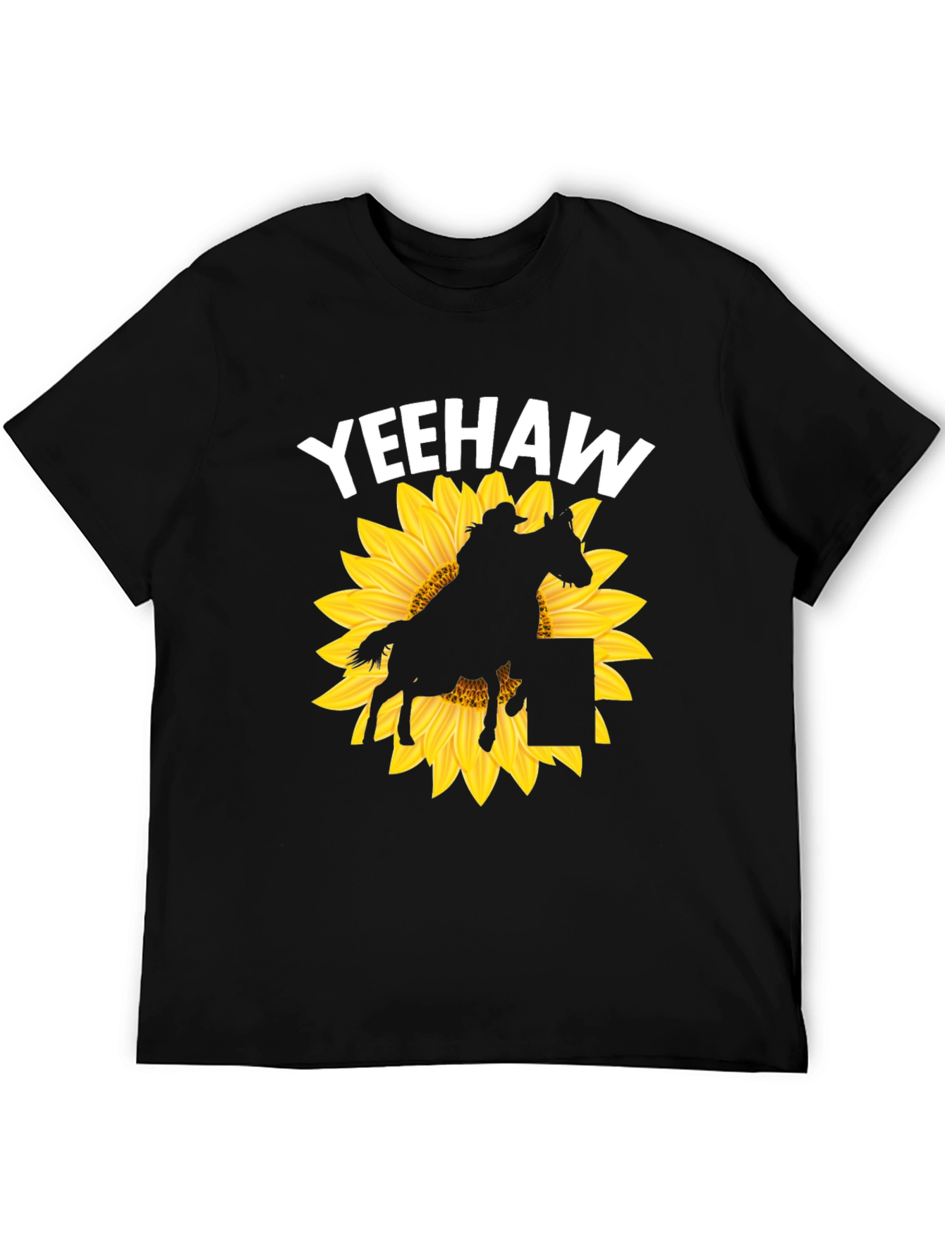 Yeehaw Sunflower Graphic T-Shirt - Western Style