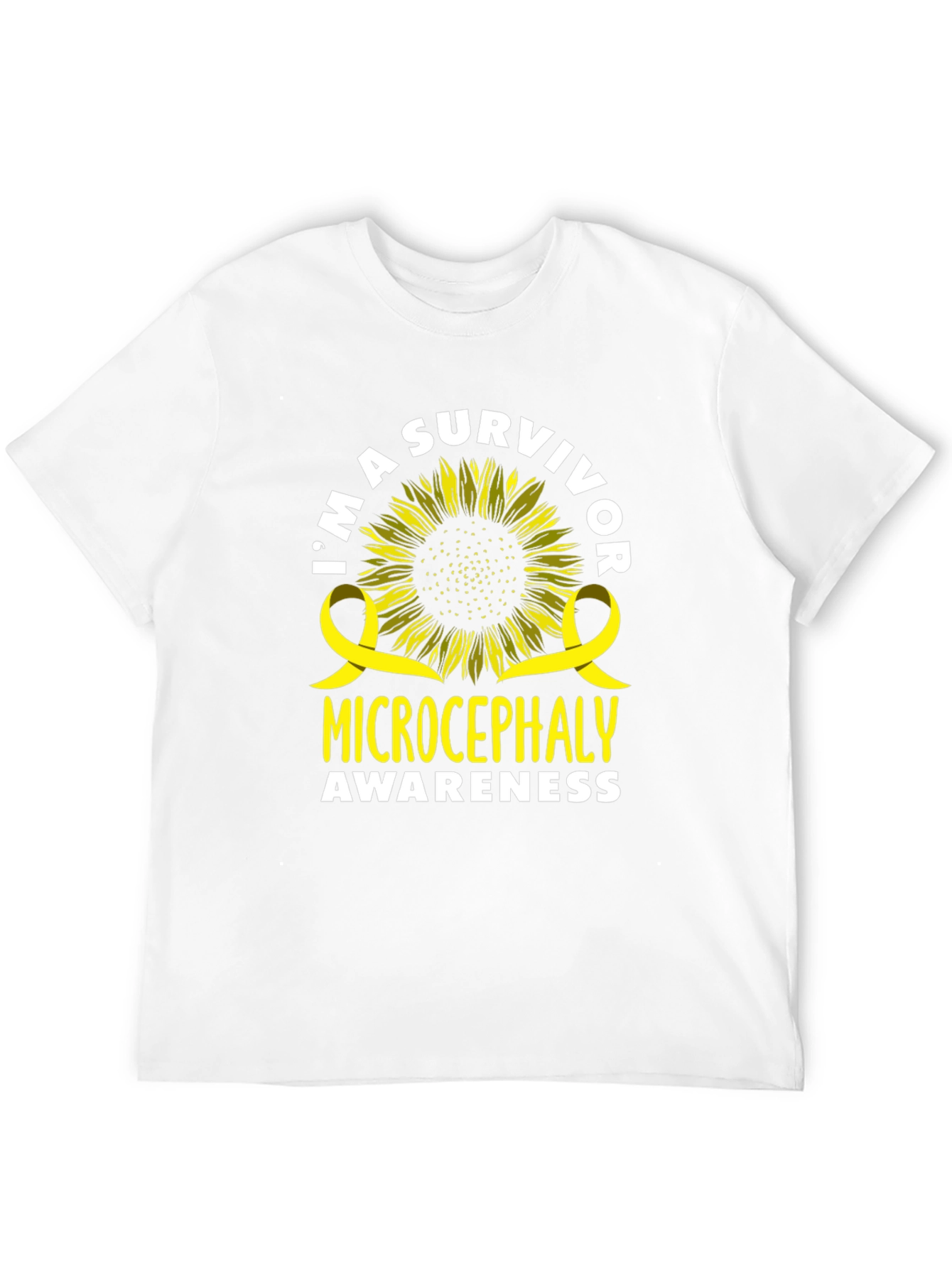 Microcephaly Awareness Sunflower Survivor T-Shirt