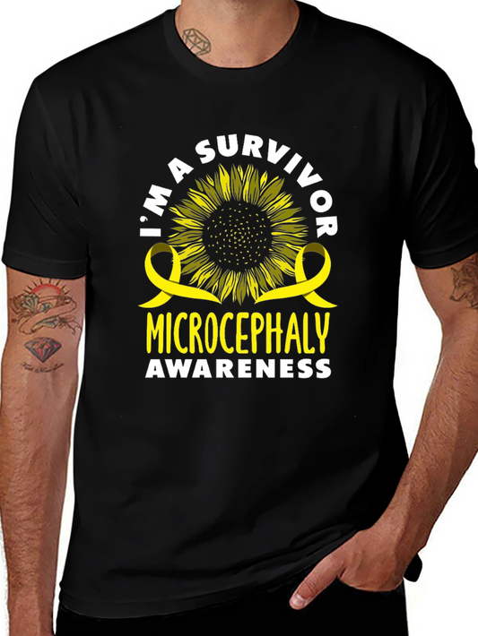 Microcephaly Awareness Sunflower Survivor T-Shirt