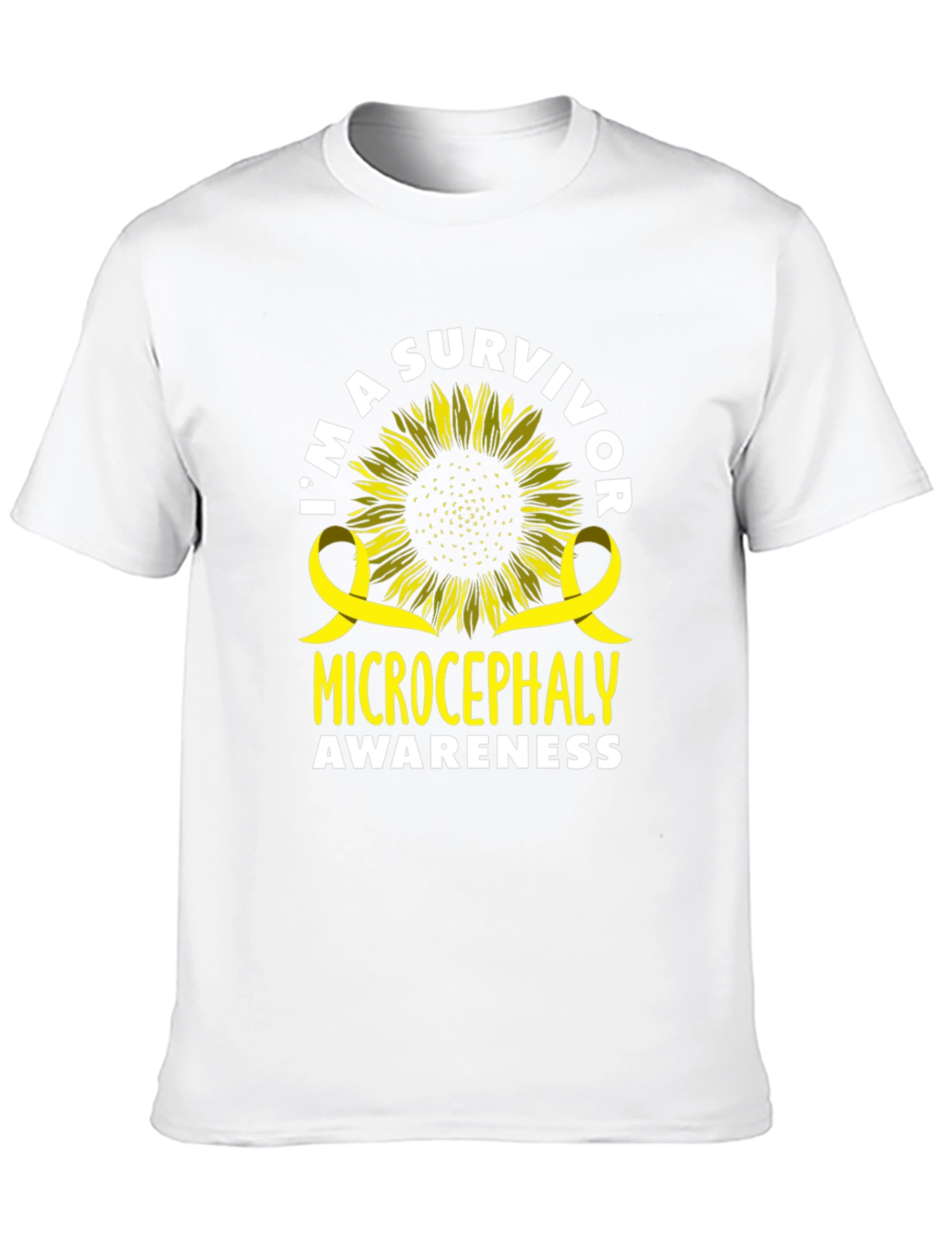 Microcephaly Awareness Sunflower Survivor T-Shirt