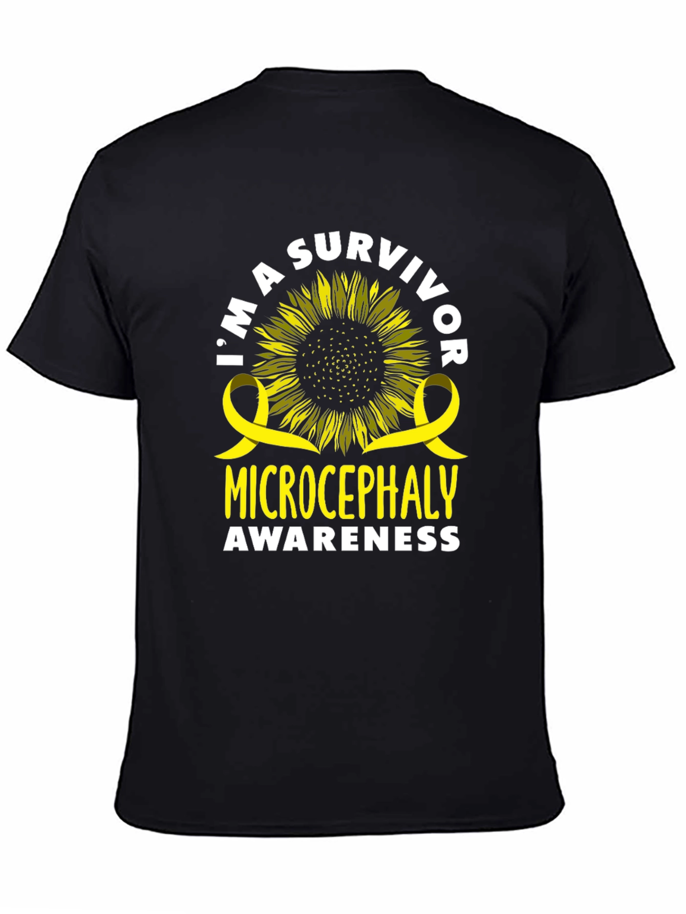 Microcephaly Awareness Sunflower Survivor T-Shirt
