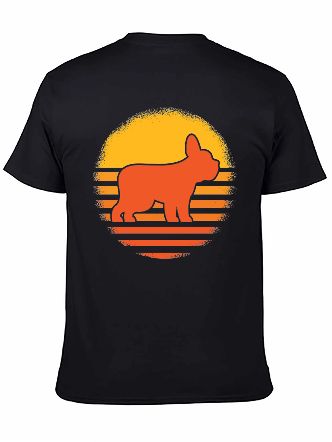 Retro French Bulldog Sunset T-Shirt