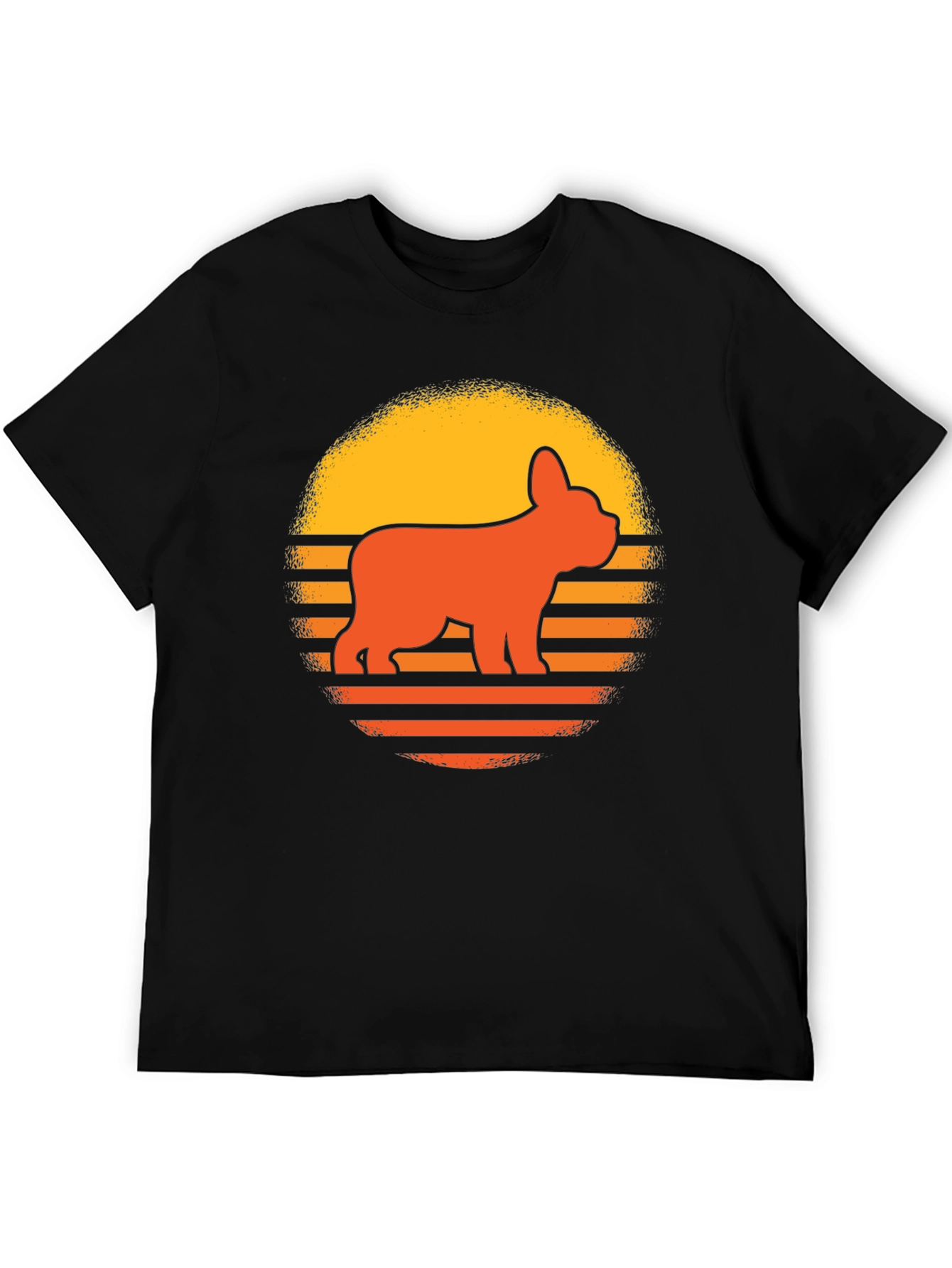 Retro French Bulldog Sunset T-Shirt