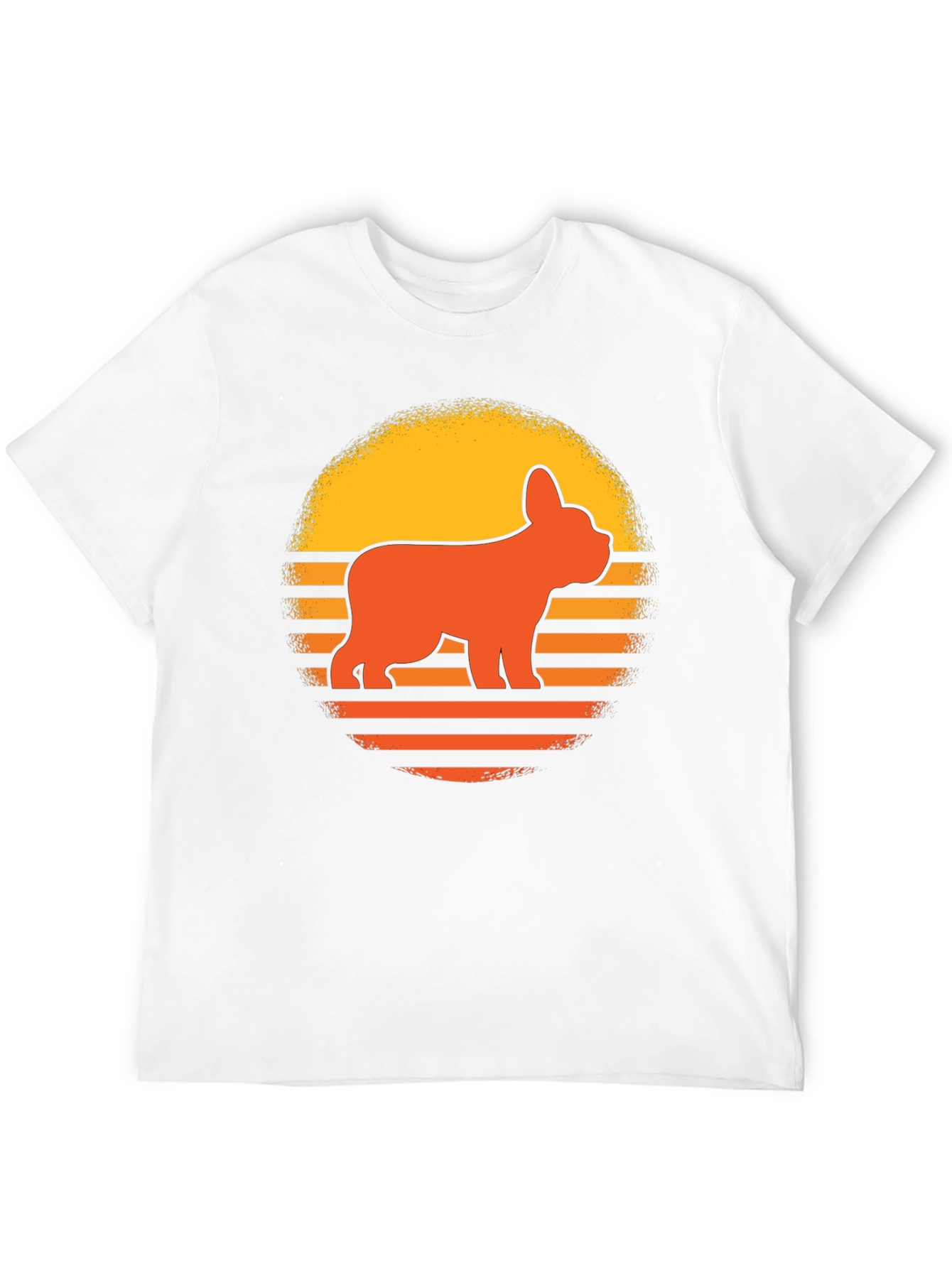 Retro French Bulldog Sunset T-Shirt