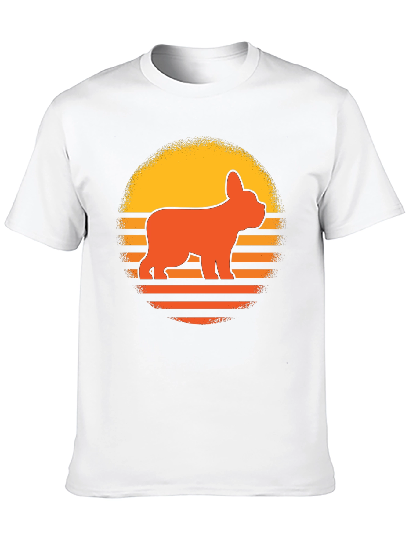Retro French Bulldog Sunset T-Shirt