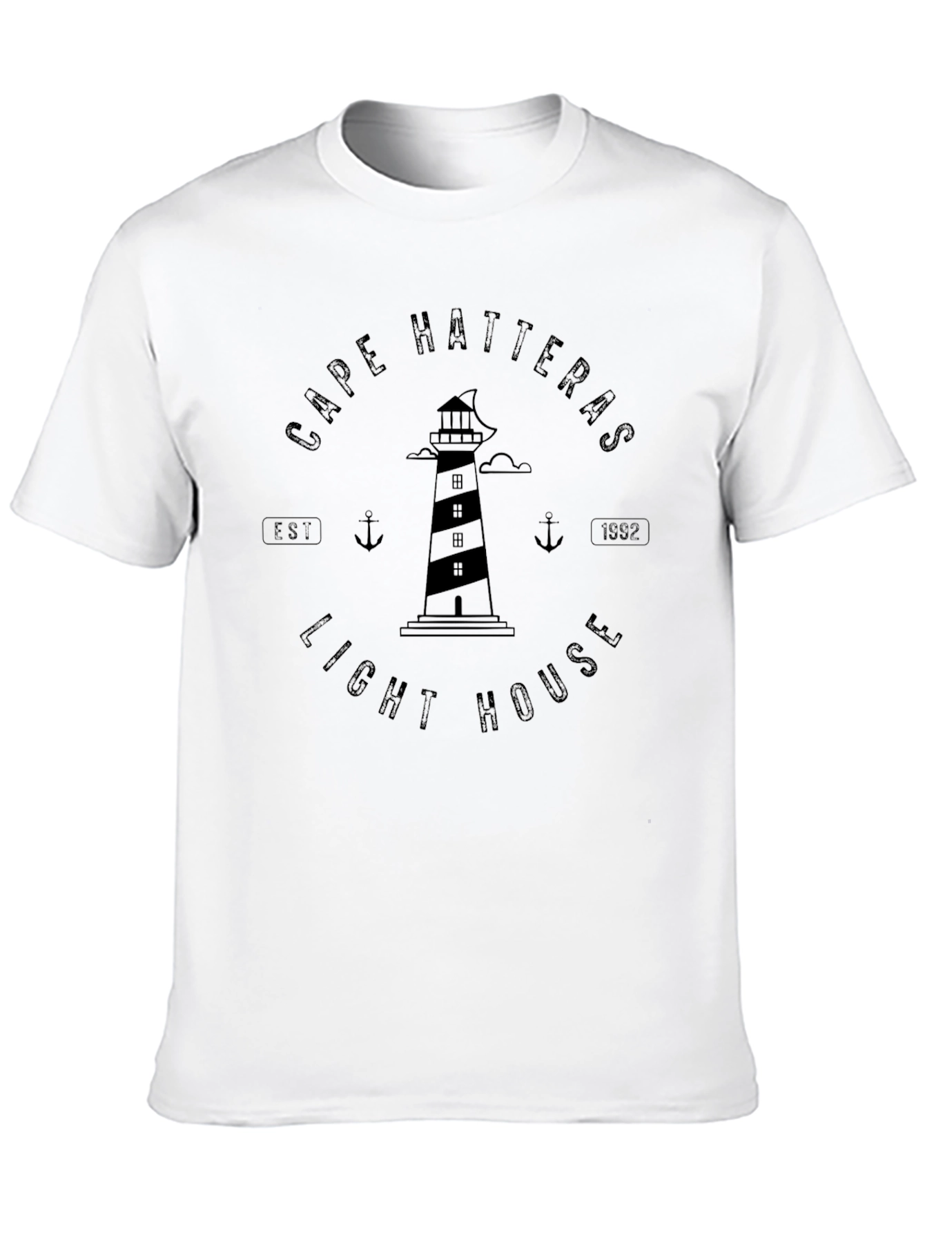 Cape Hatteras Lighthouse Graphic Tee - Black