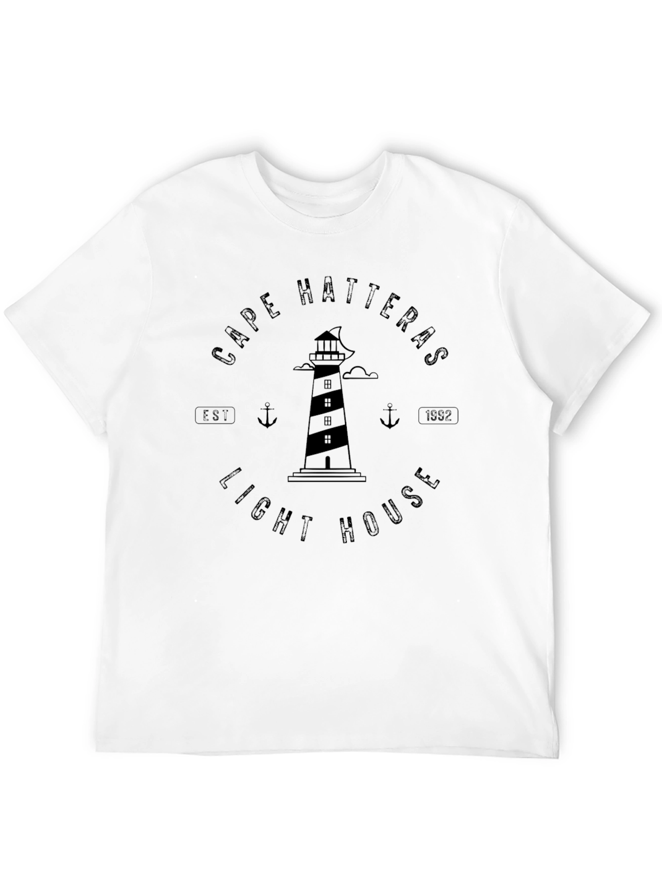 Cape Hatteras Lighthouse Graphic Tee - Black