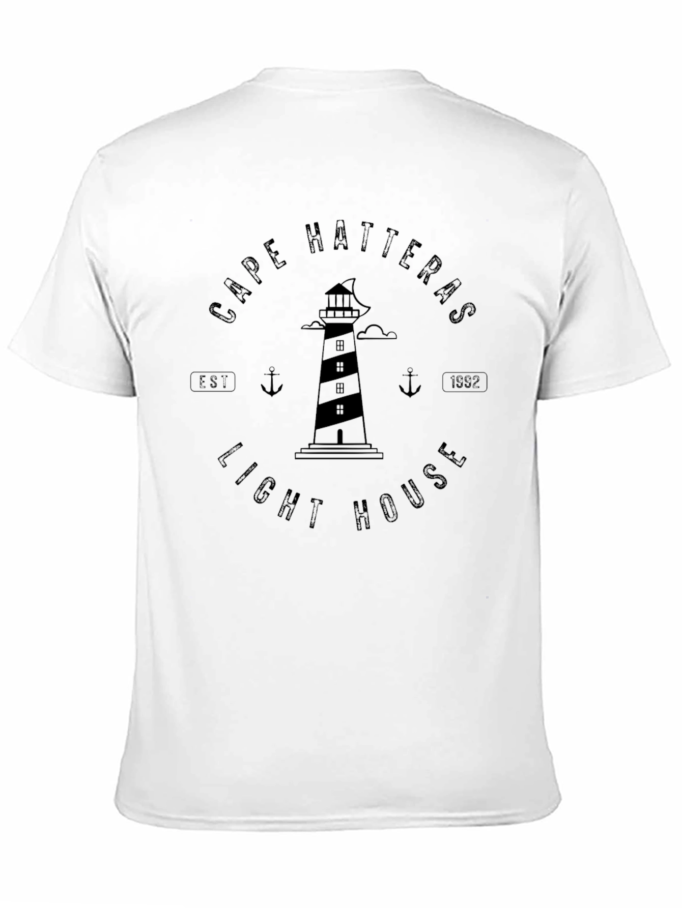Cape Hatteras Lighthouse Graphic Tee - Black