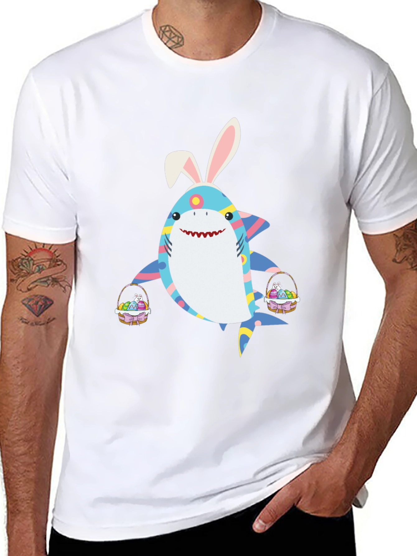 Easter Shark T-Shirt - Fun Holiday Tee