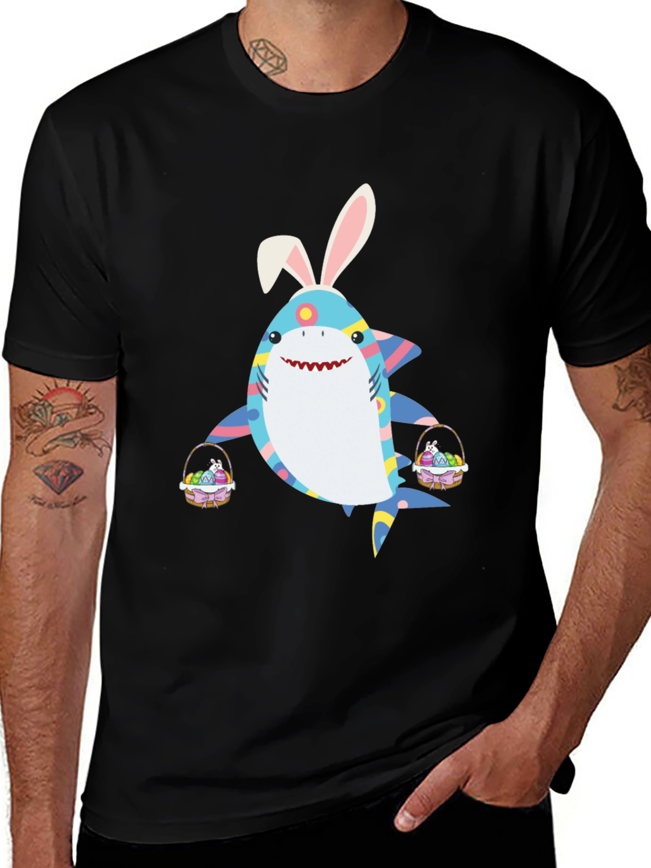 Easter Shark T-Shirt - Fun Holiday Tee
