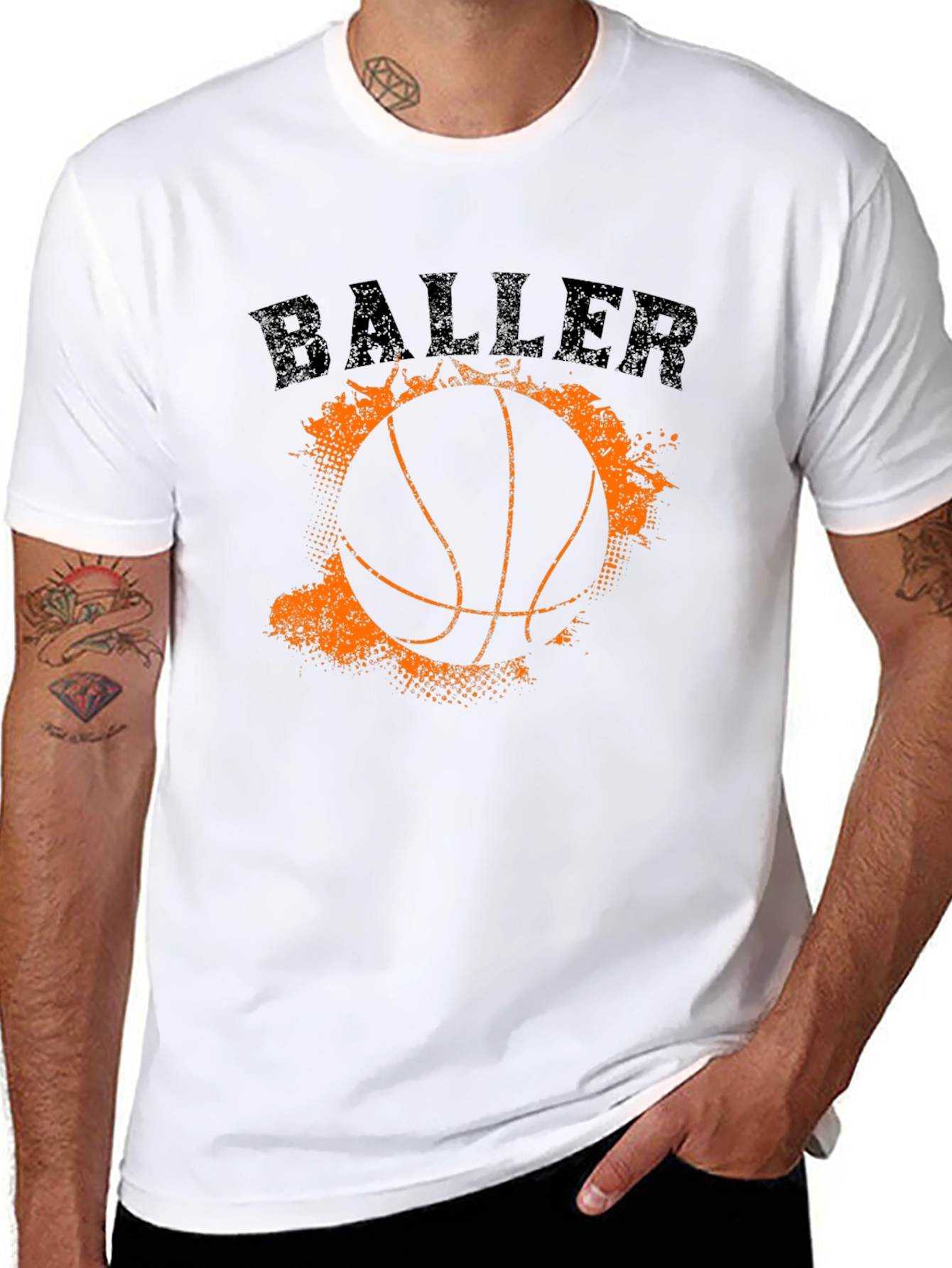 Baller Graphic Tee - Basketball T-Shirt