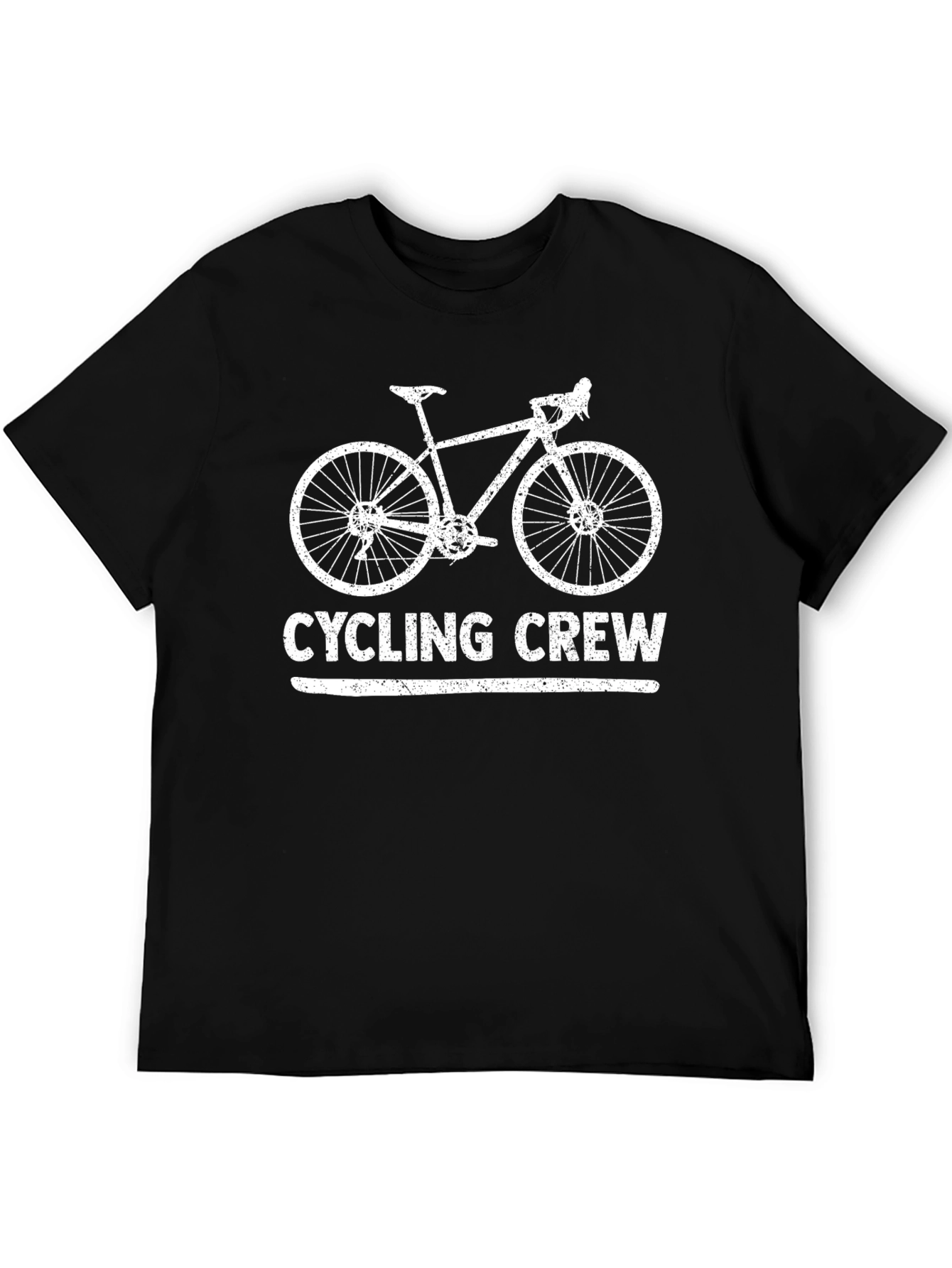 Cycling Crew Black Graphic T-Shirt