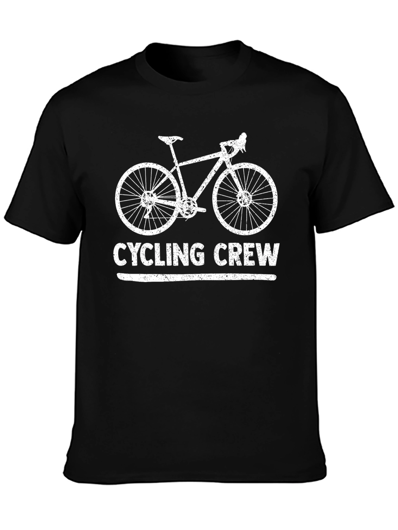 Cycling Crew Black Graphic T-Shirt
