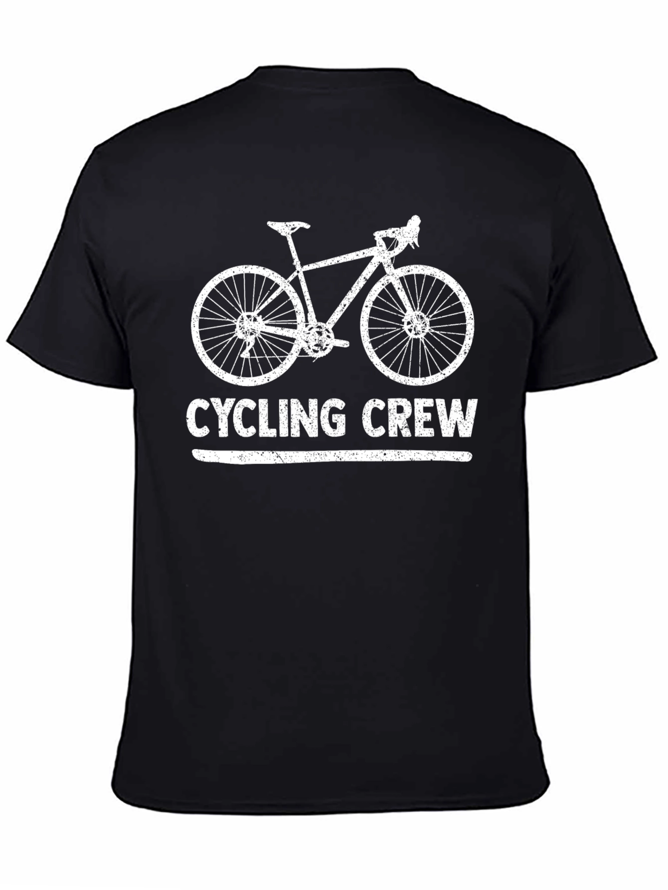 Cycling Crew Black Graphic T-Shirt