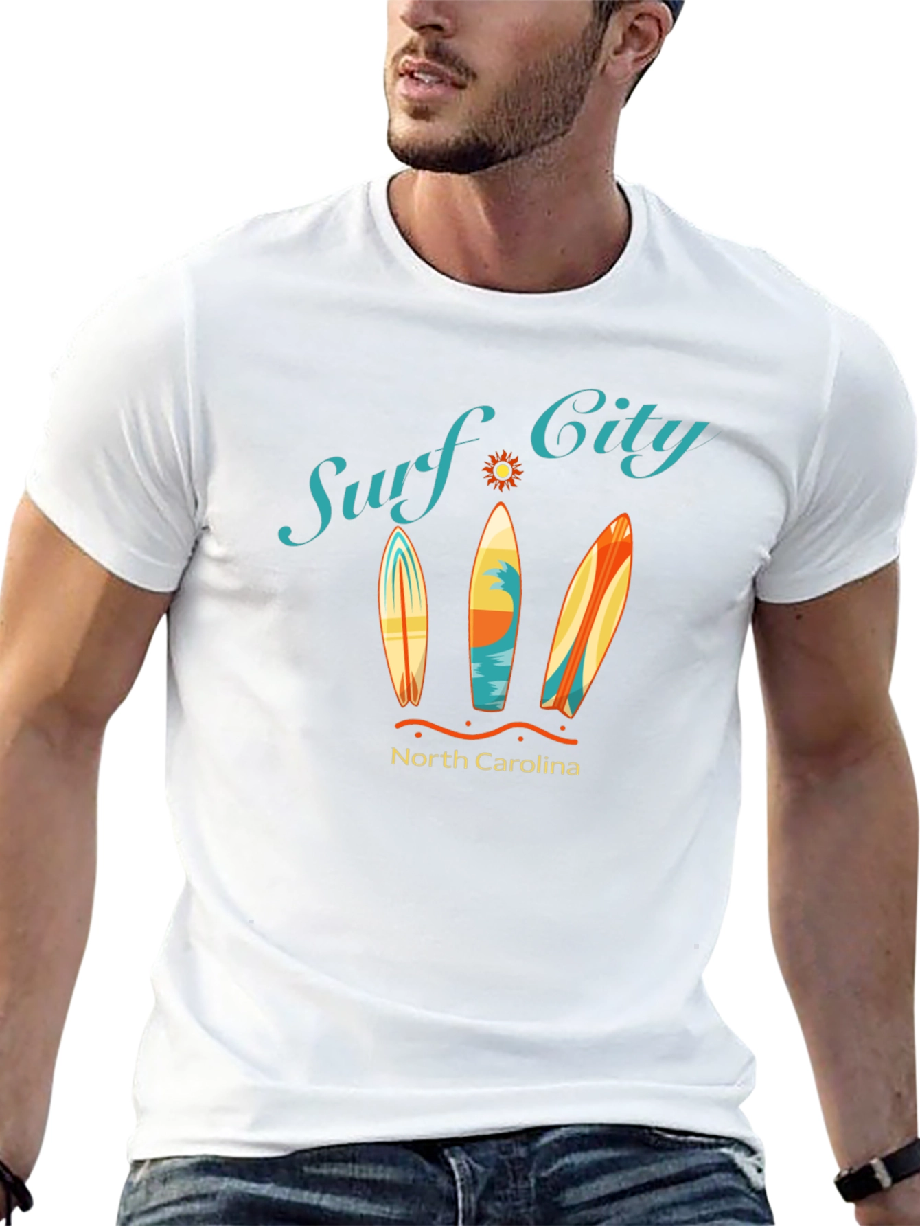 Surf City North Carolina Graphic T-Shirt
