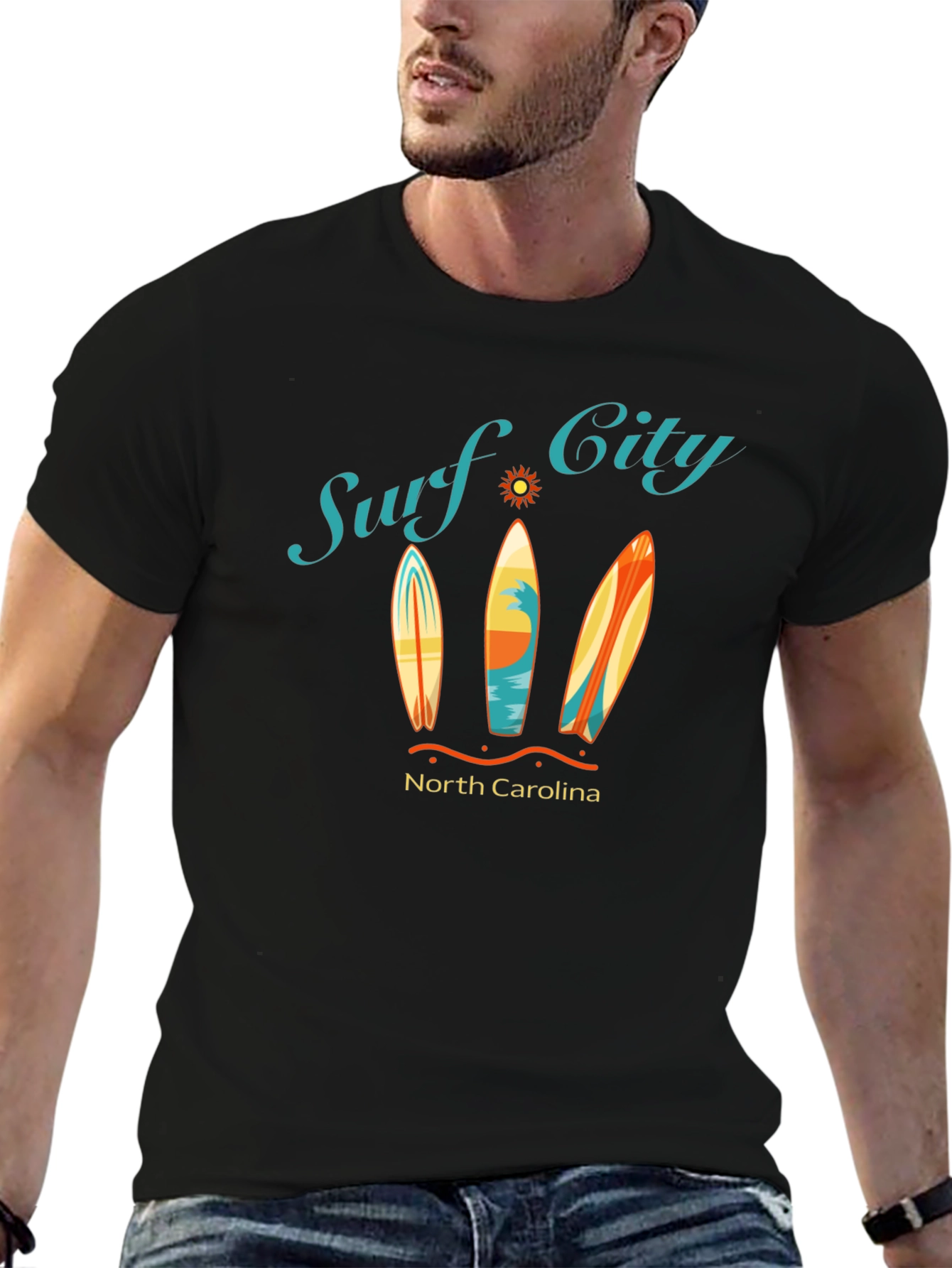 Surf City North Carolina Graphic T-Shirt