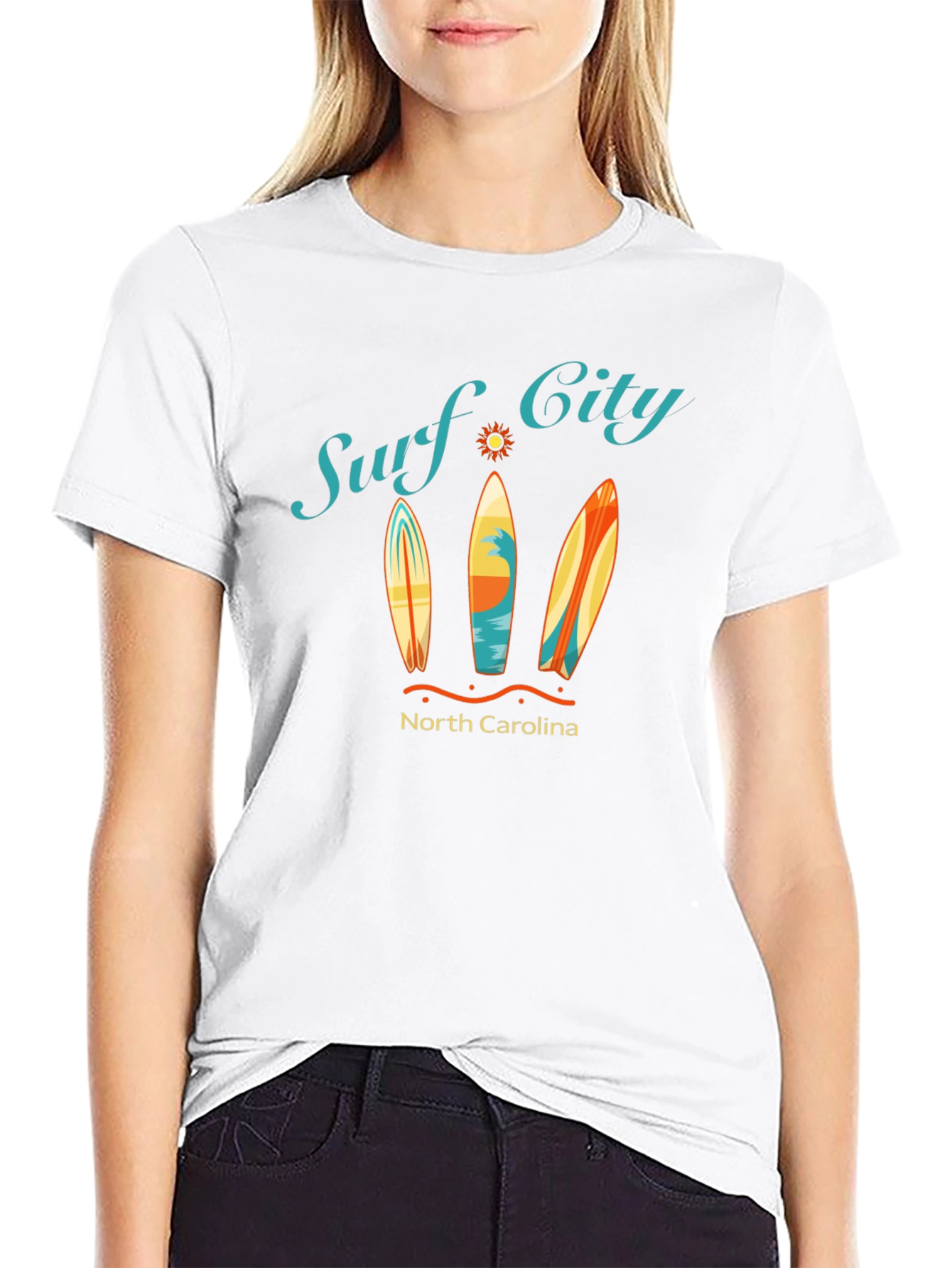 Surf City North Carolina Graphic T-Shirt