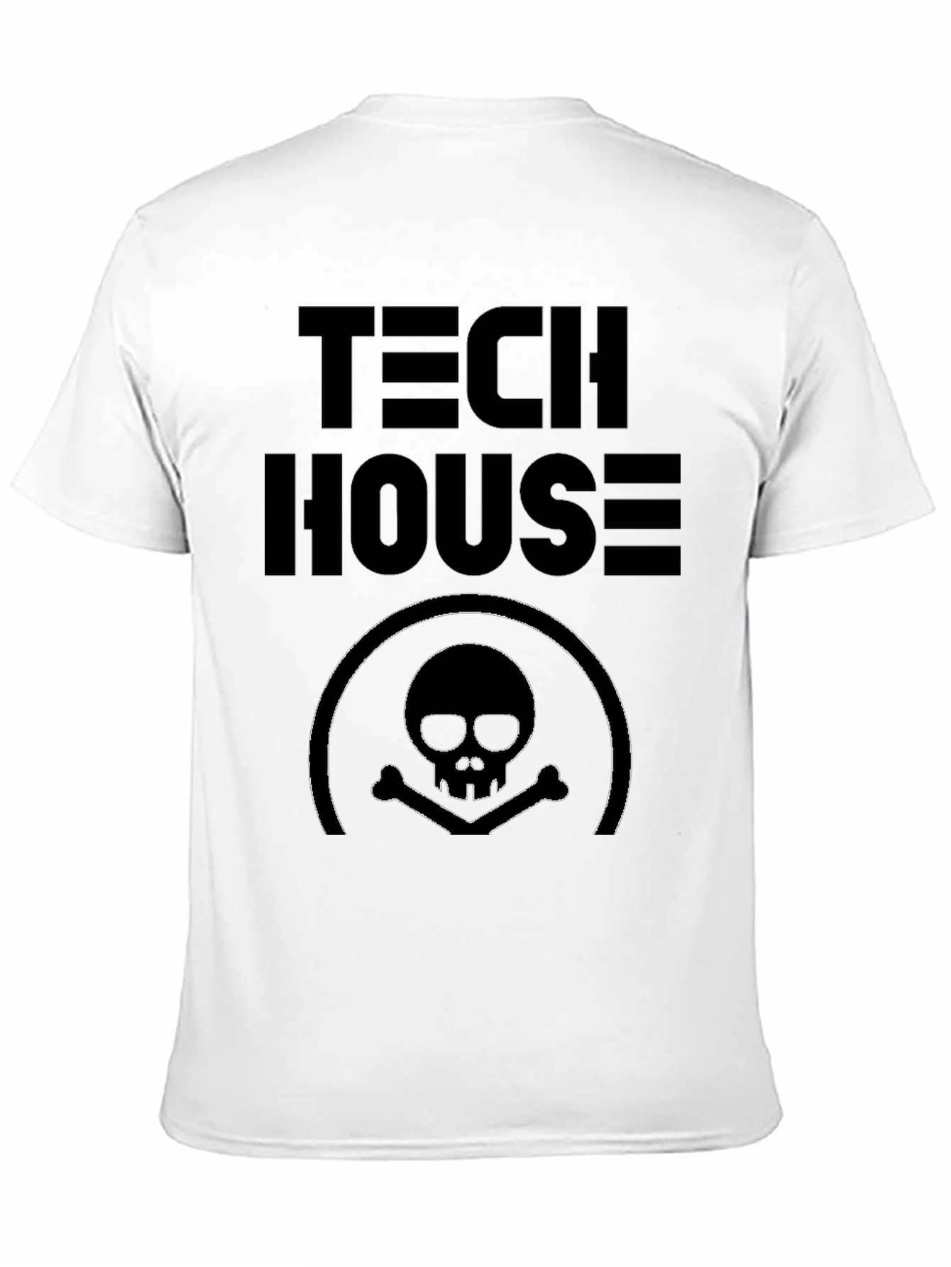 Tech House Skull T-Shirt - Edgy Graphic Tee