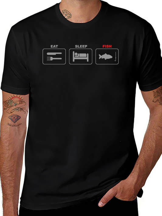 Eat Sleep Fish T-Shirt - Fishermans Essential