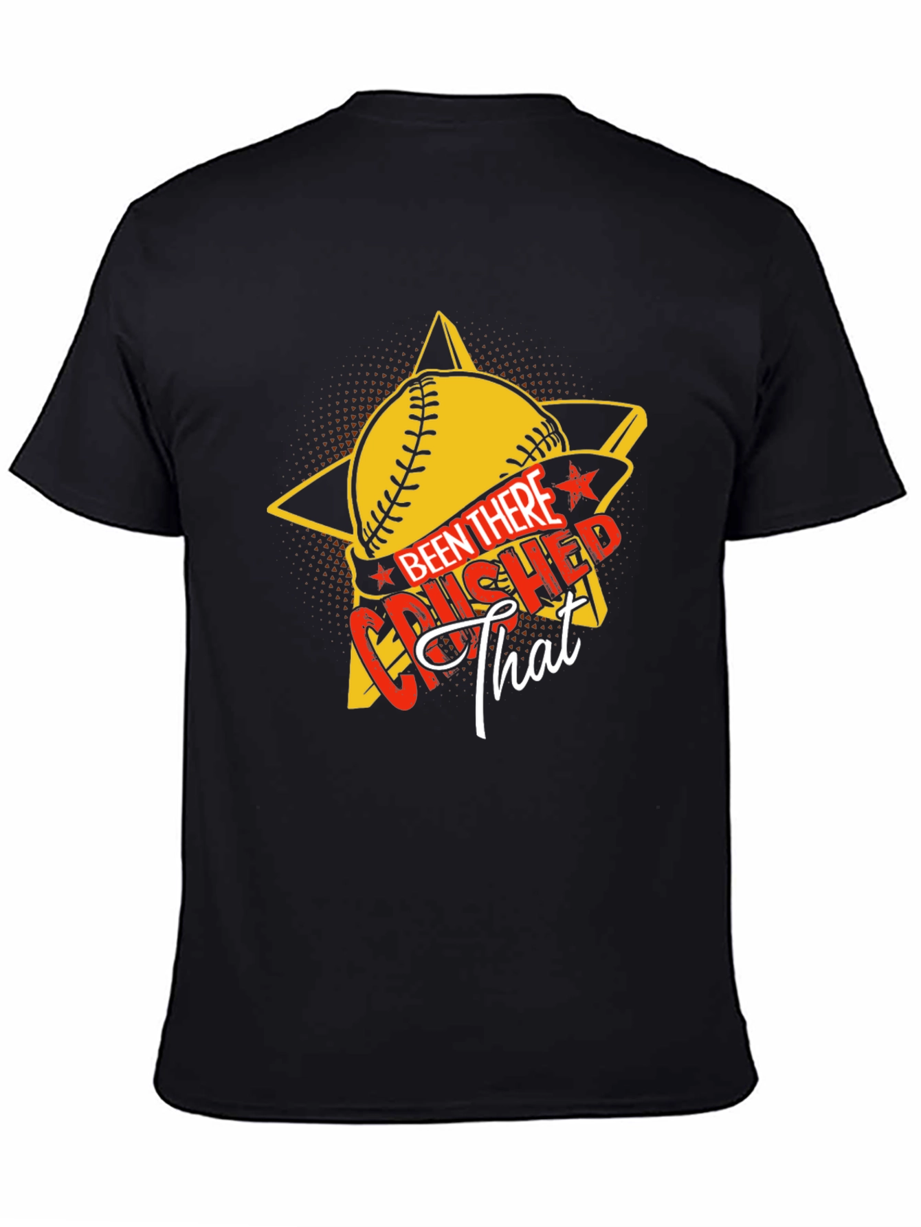 Crushed That Baseball Star Graphic Tee